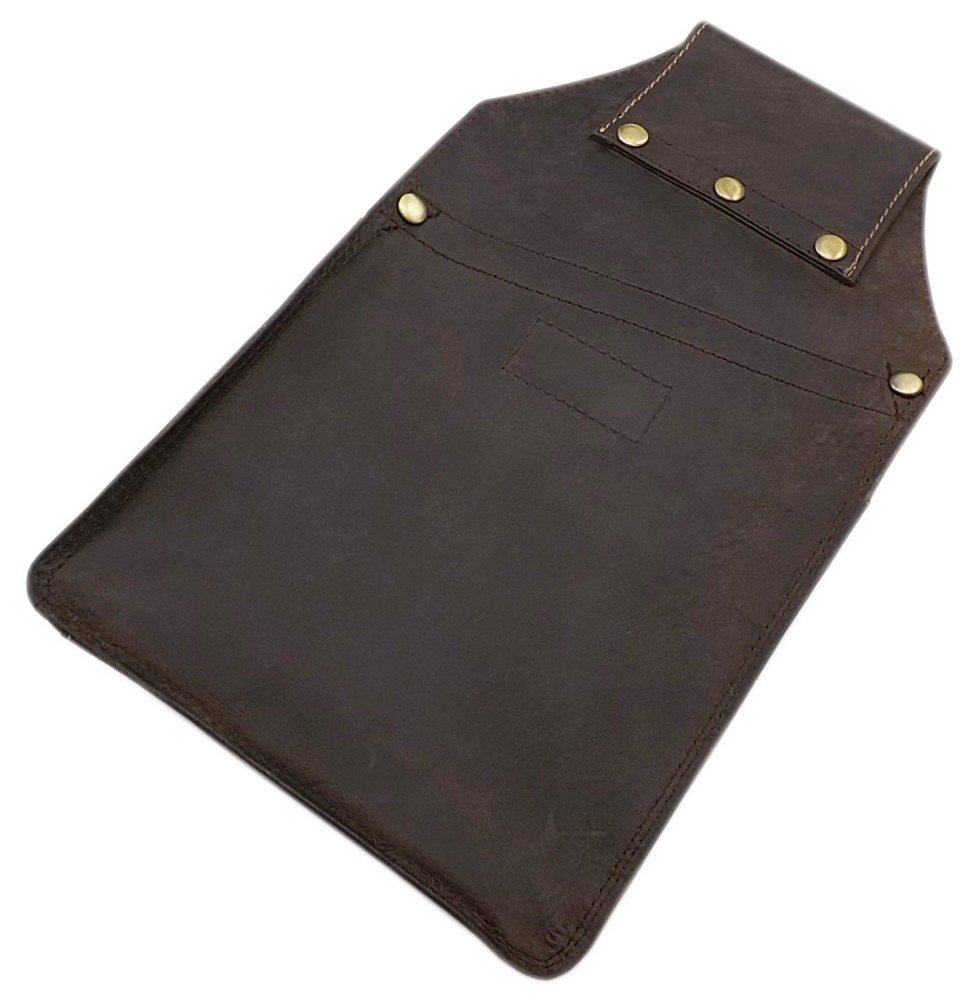 myledershop Kellnerbörsen portafoglio da cameriere con fondina marrone