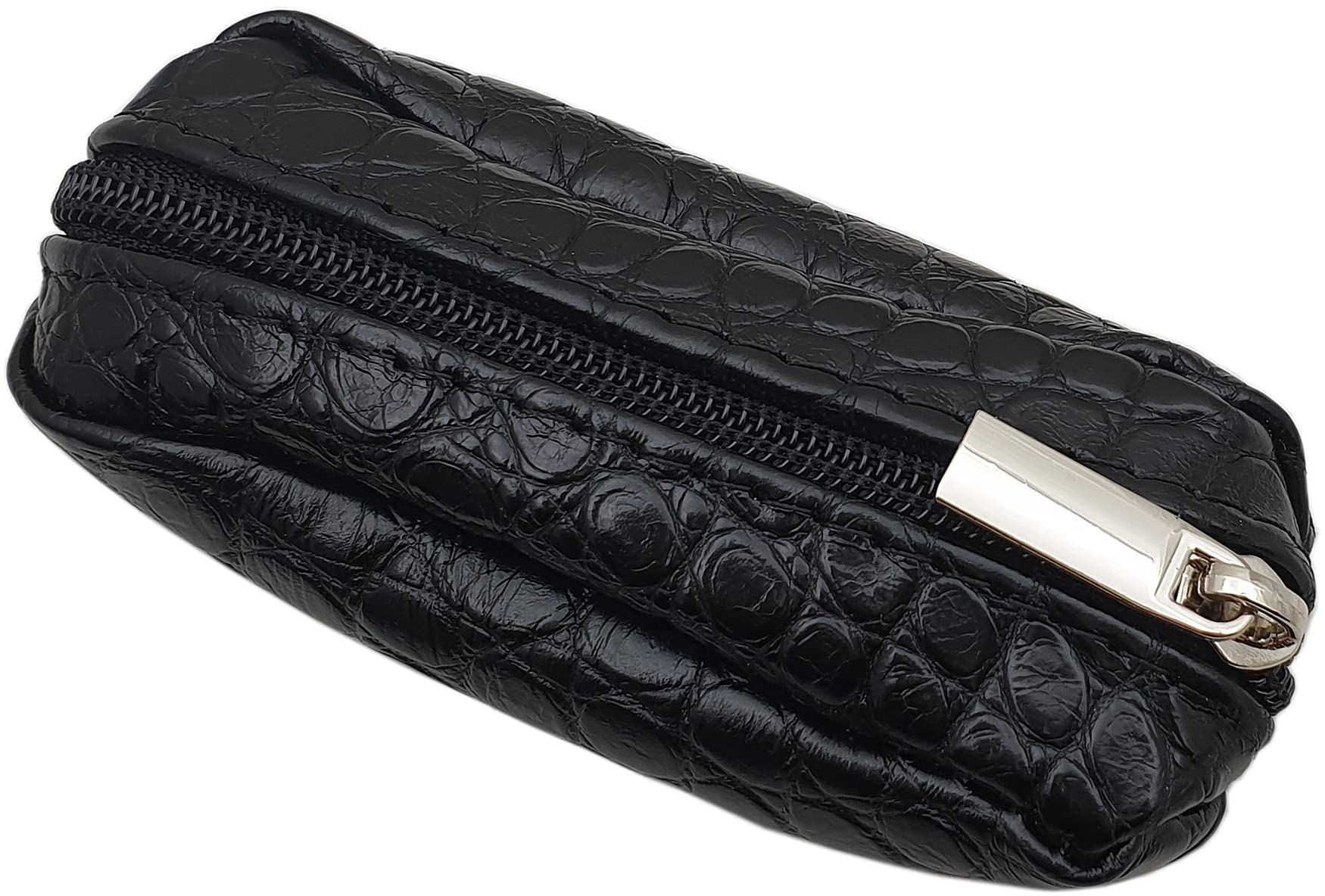 myledershop Schlüsselanhänger custodia per chiavi auto in pelle nera