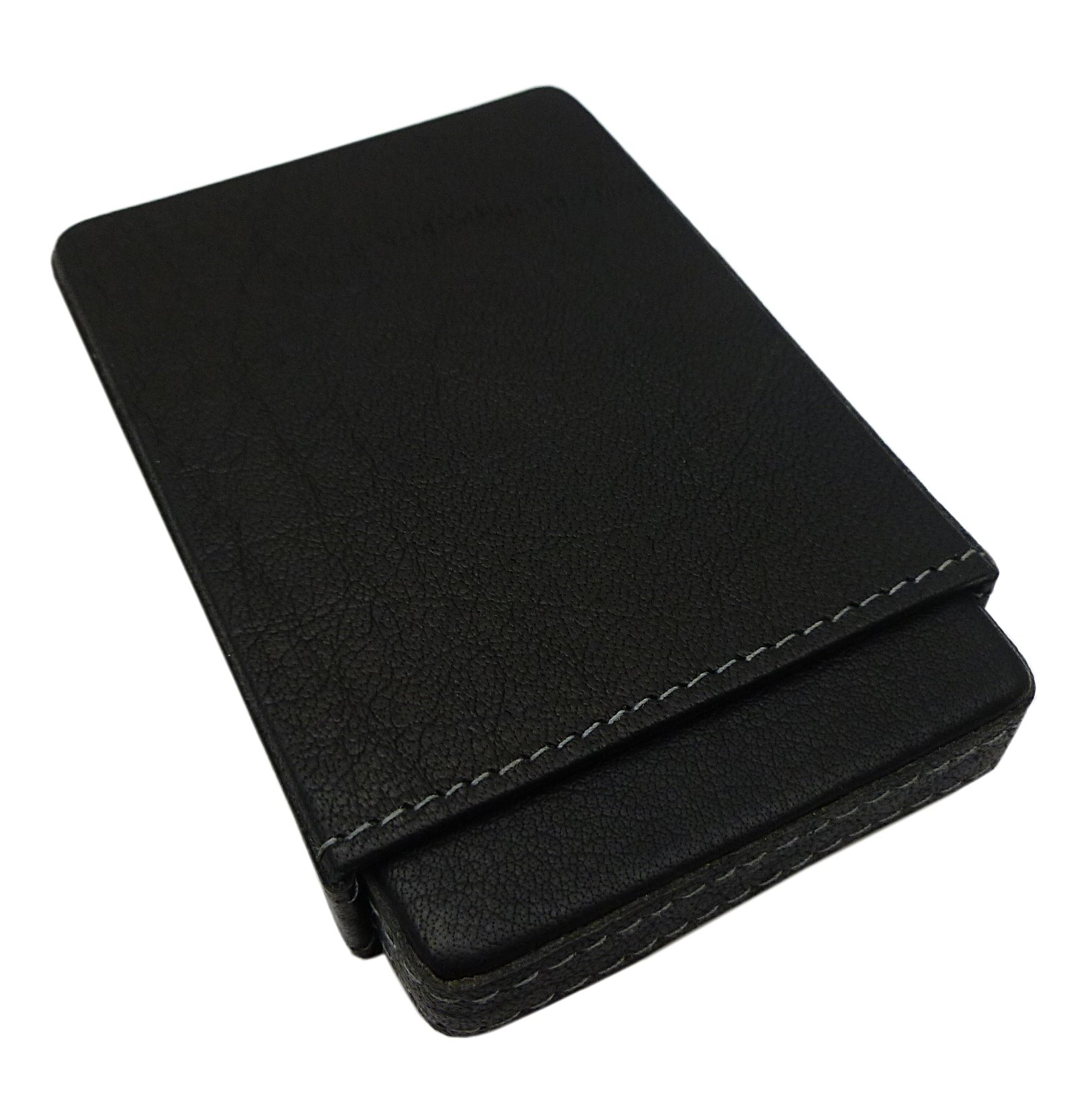 myledershop Kredit- und Visitenkartenetuis portacarte in pelle di bufalo nero