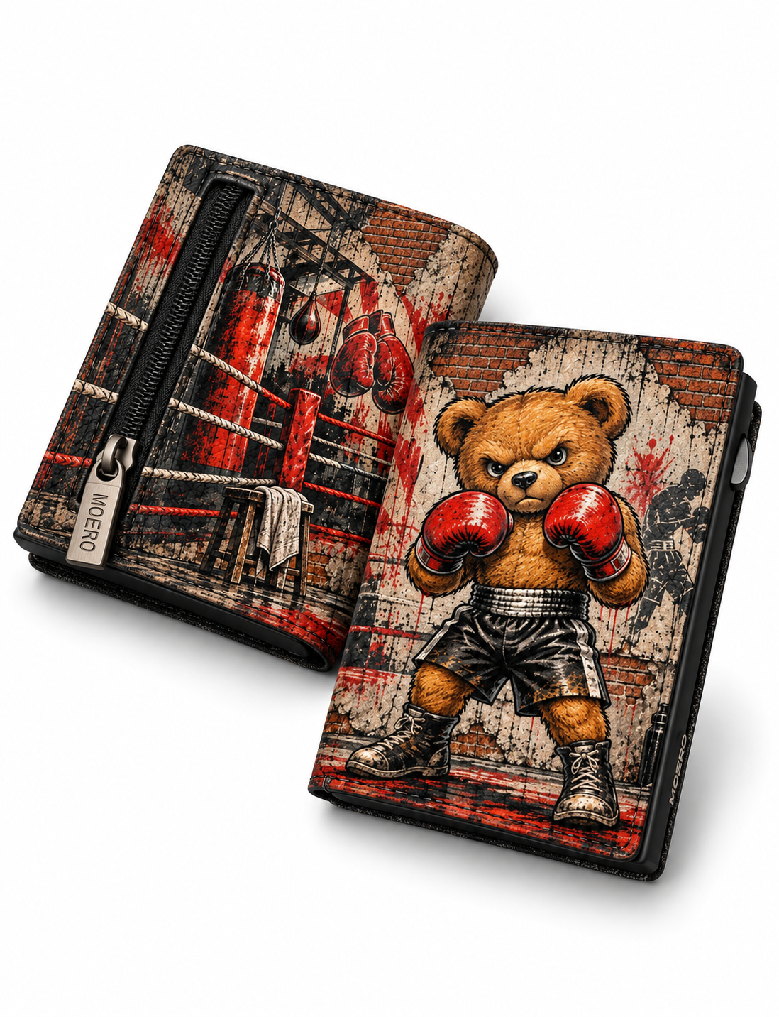 Moero Edizioni Speciali Teddy Box portafoglio con portamonete zip