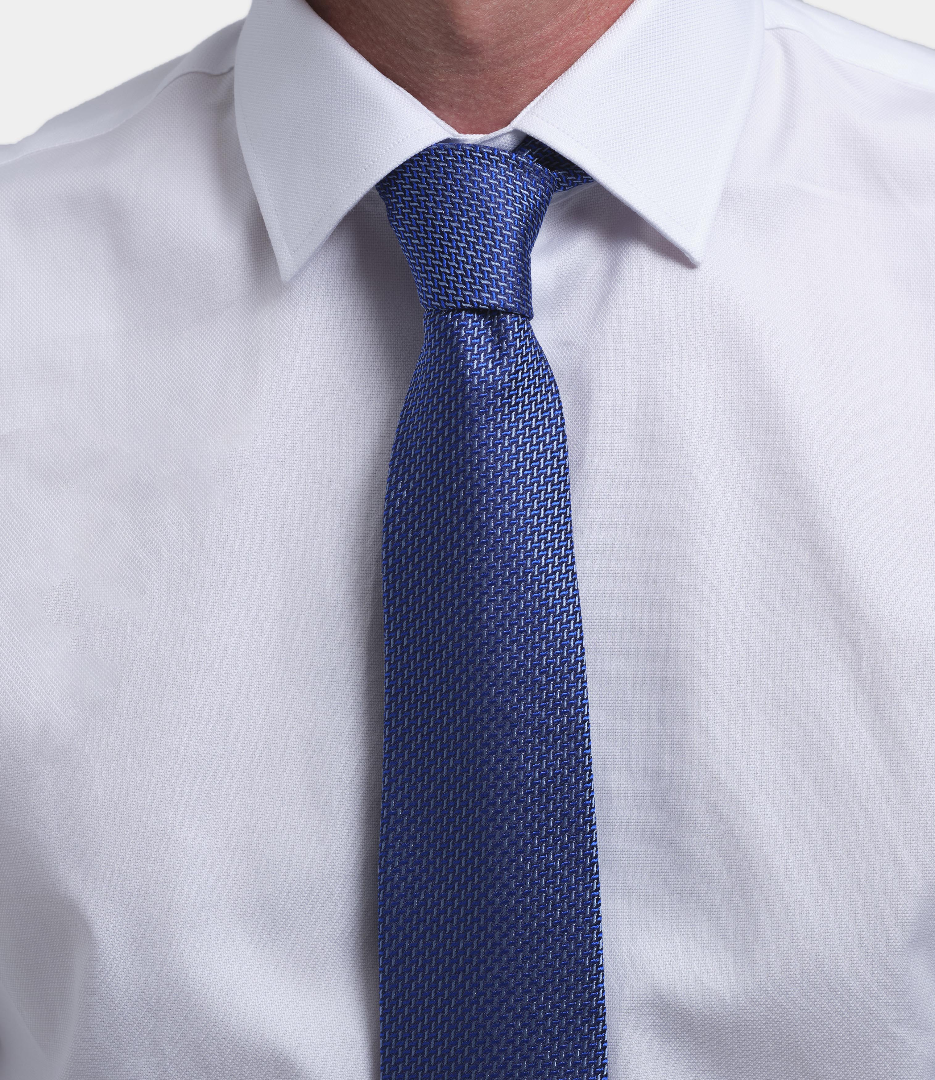 Miguel Bellido Corbatas Corbata de seda natural cravatta in seta blu e celeste 8 cm