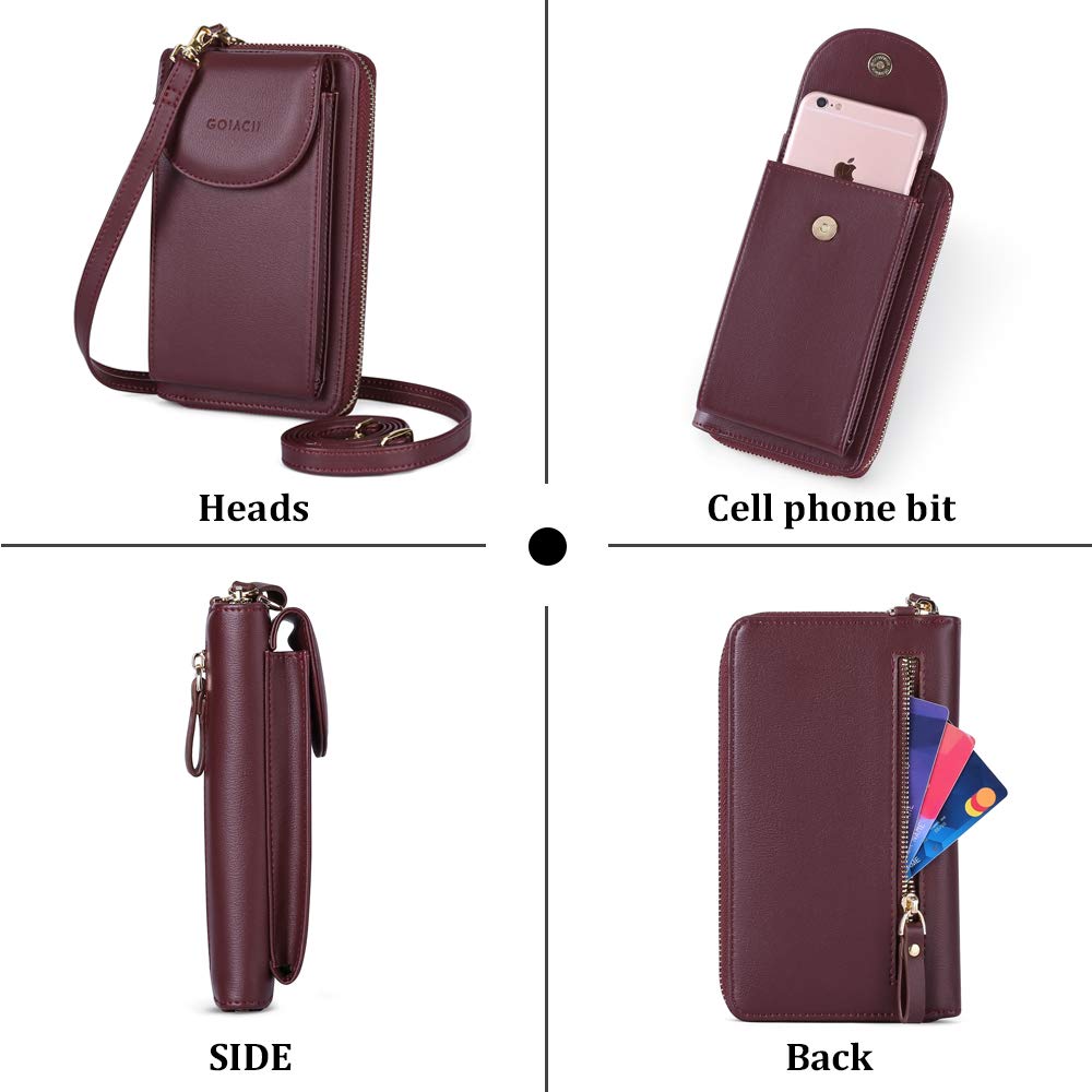 GOIACII CROSSBODY borsa portacellulare leggera con protezione RFID
