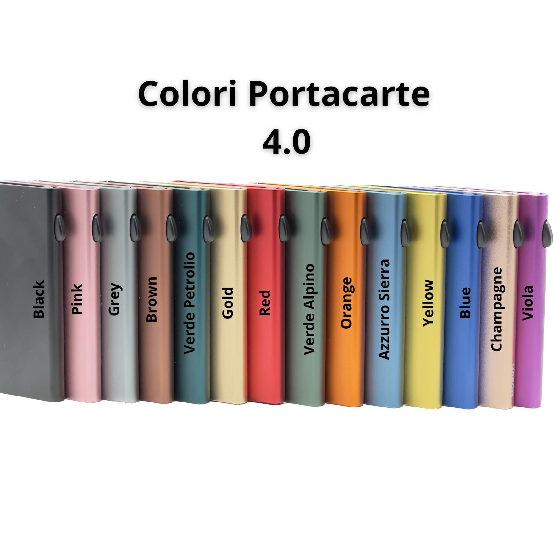 Moero Linea PRO Dual Zip portafoglio nero 15 carte con doppio portacarte