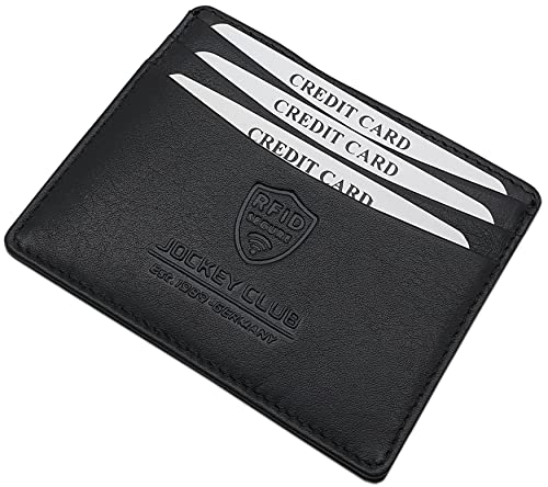 myledershop Kredit- und Visitenkartenetuis portacarte nero RFID