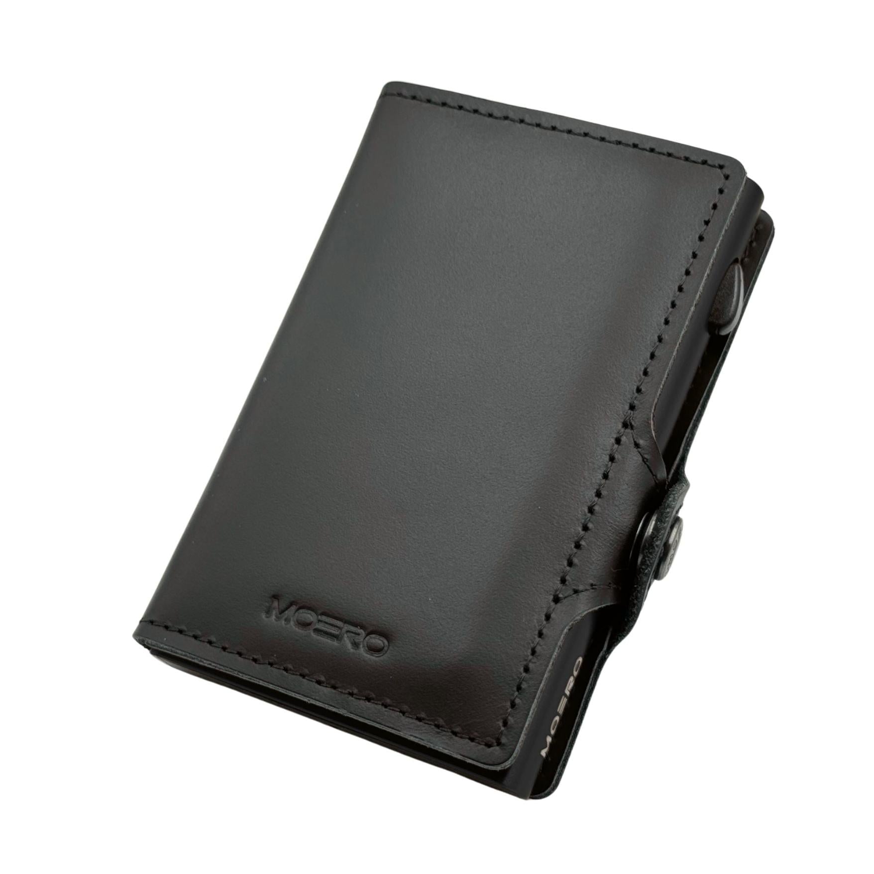 Moero Linea Classic Classic Zip Prestige portafoglio Black 4.0 con zip