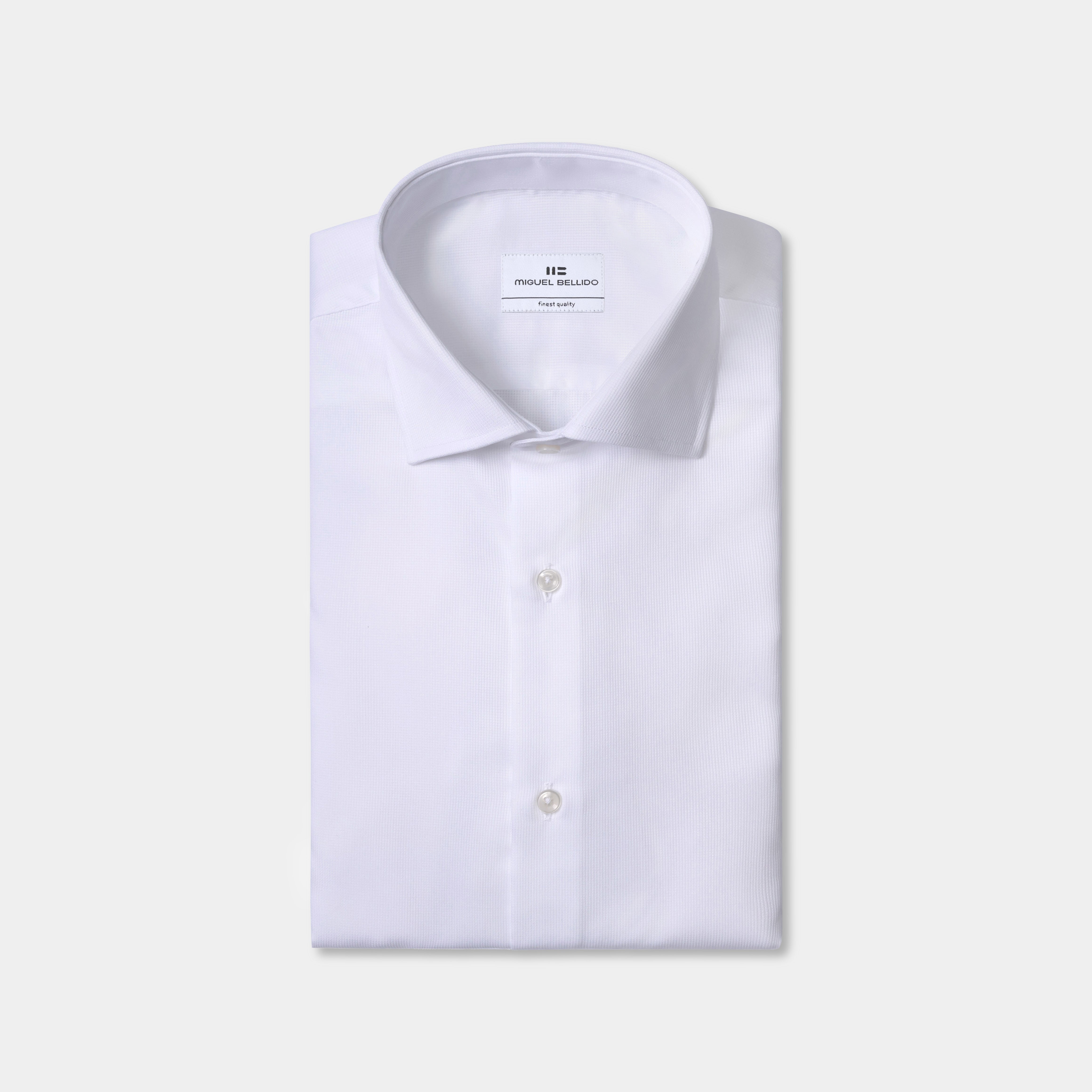 Miguel Bellido Camisas Camicia elegante in cotone con polso misto