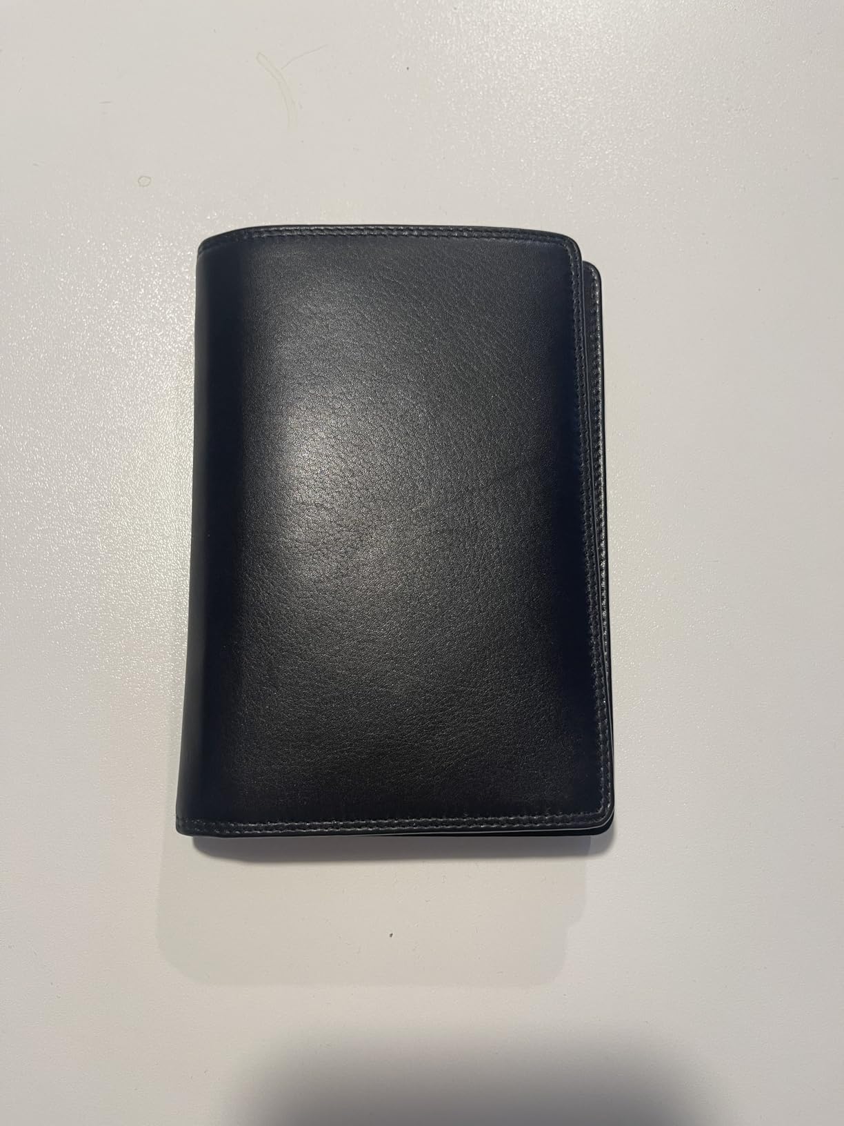 myledershop Herren Geldbörsen portafoglio grande nero vacchetta nappa