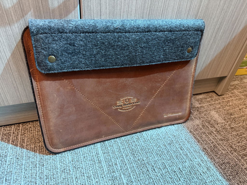 Crazy Horse Craft MacBook Cases Classic Brown custodia MacBook Air 13 pollici in pelle