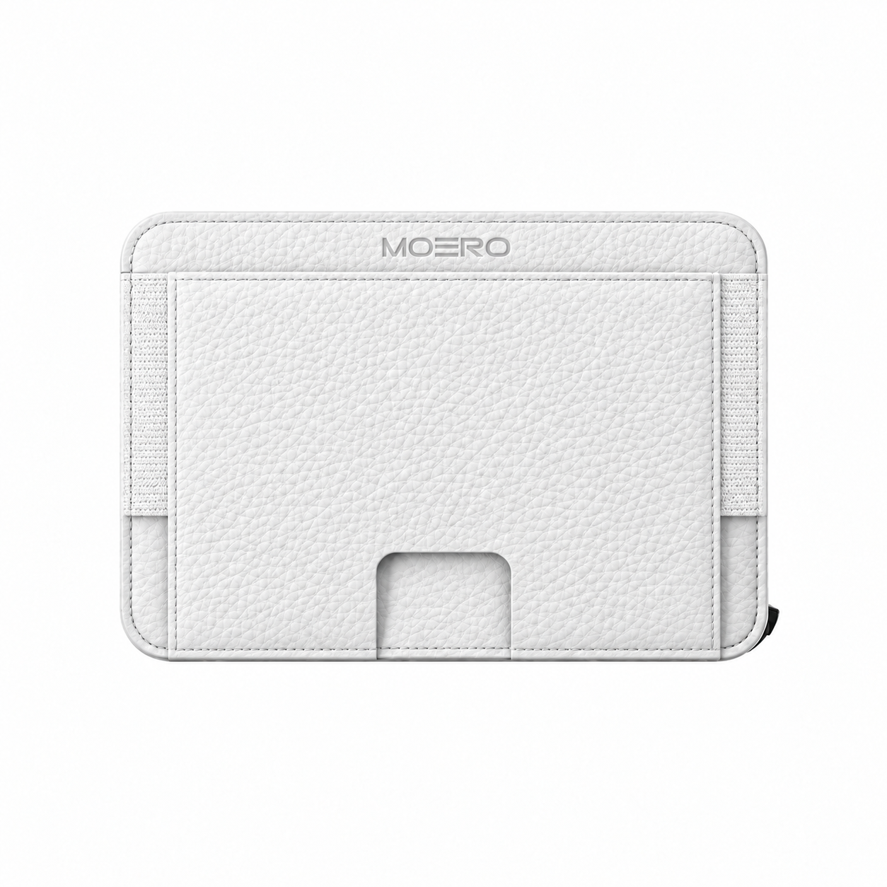 Moero Linea M2 Ultra Bottalato MagSafe Wallet portafoglio Avorio RFID