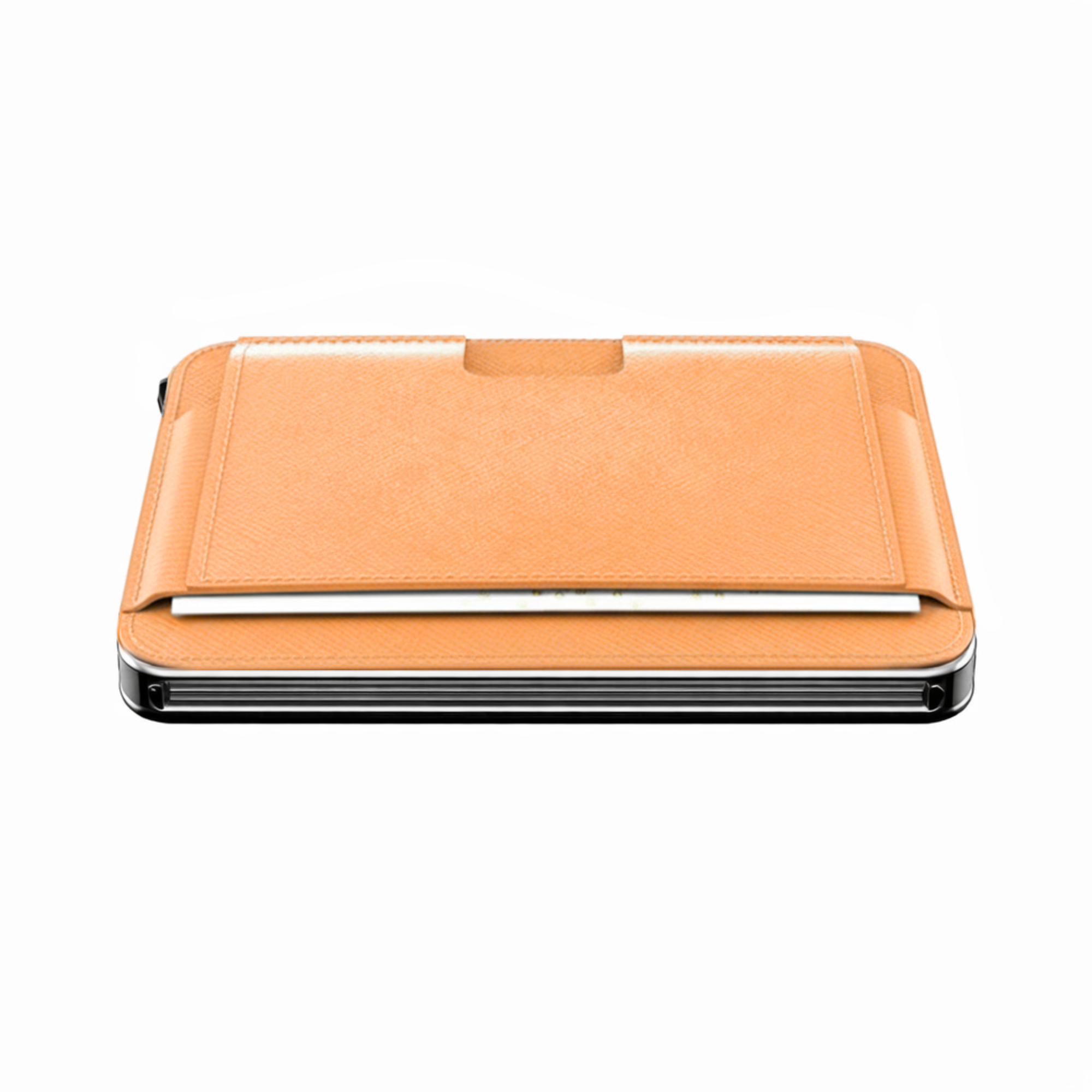 Moero Linea M2 M2 Pro Saffiano Orange portafoglio MagSafe