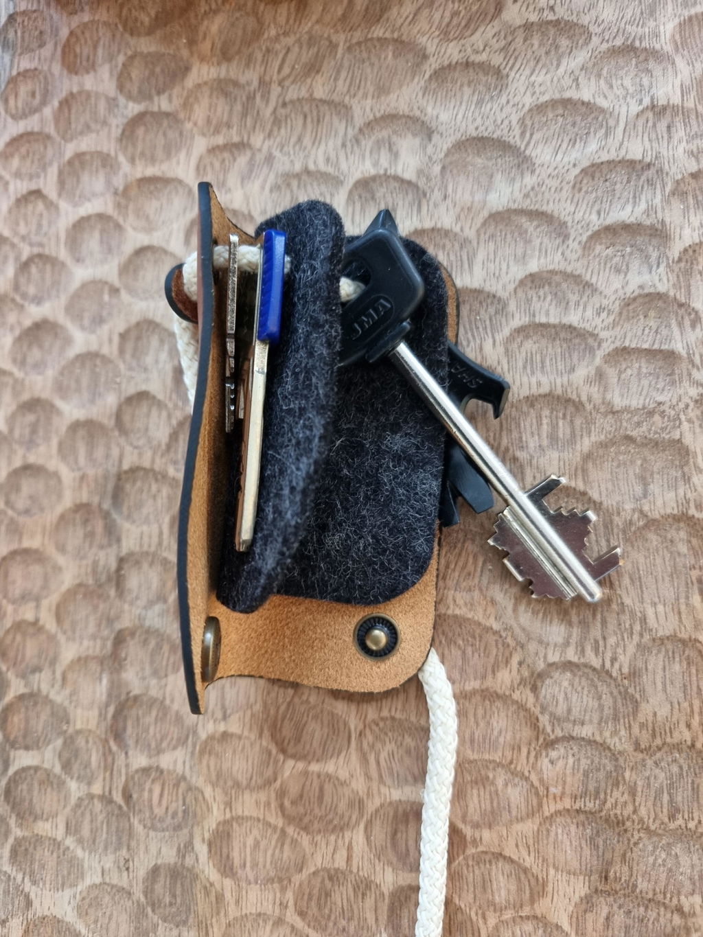 Crazy Horse Craft Key Holders portachiavi in pelle Classic Brown