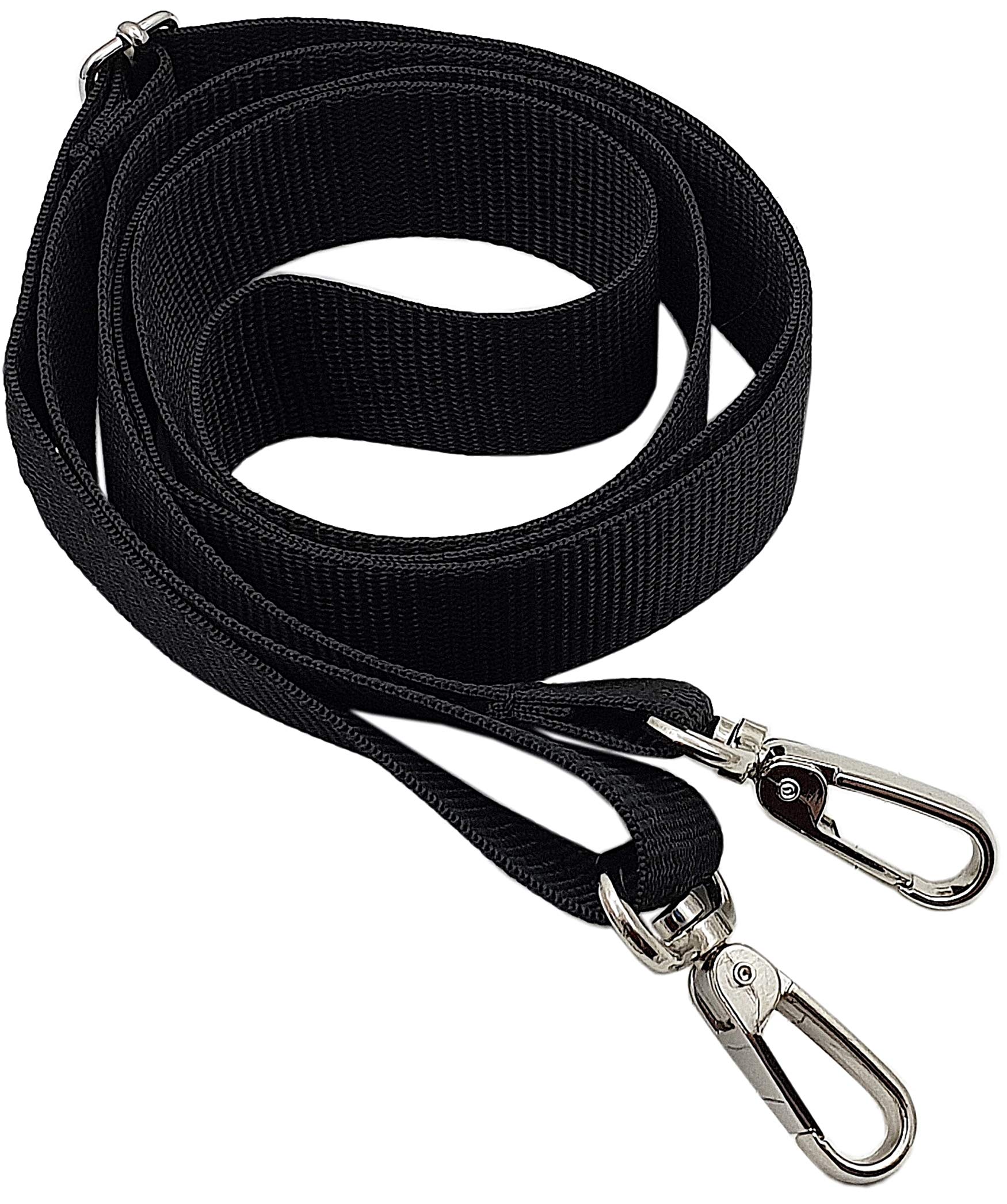 myledershop Tragegurte Modello 3 tracolla nera 3 cm regolabile