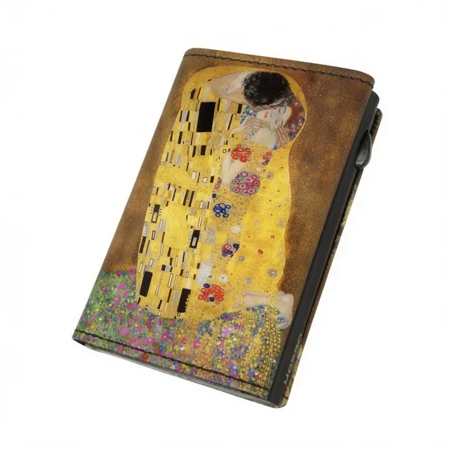 Moero Edizioni Speciali Bacio di Klimt Limited Edition portafoglio Saffiano RFID