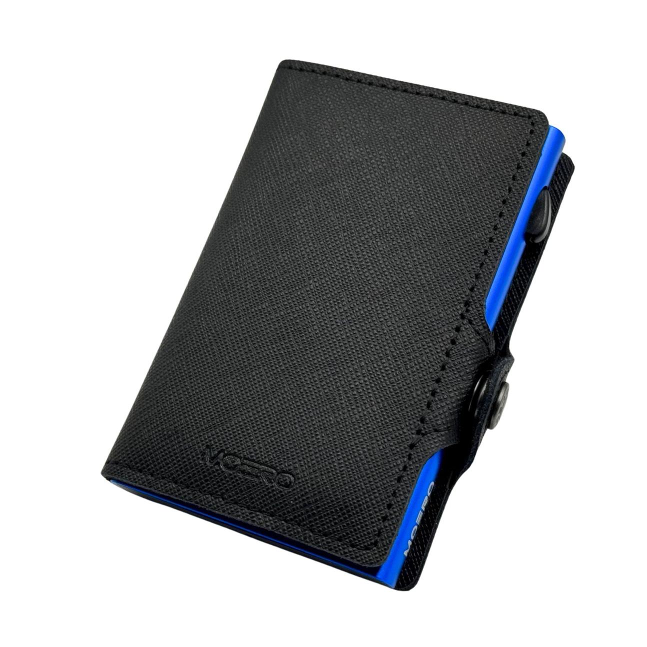 Moero Linea Classic Classic Zip Saffiano portafoglio nero 13 carte RFID