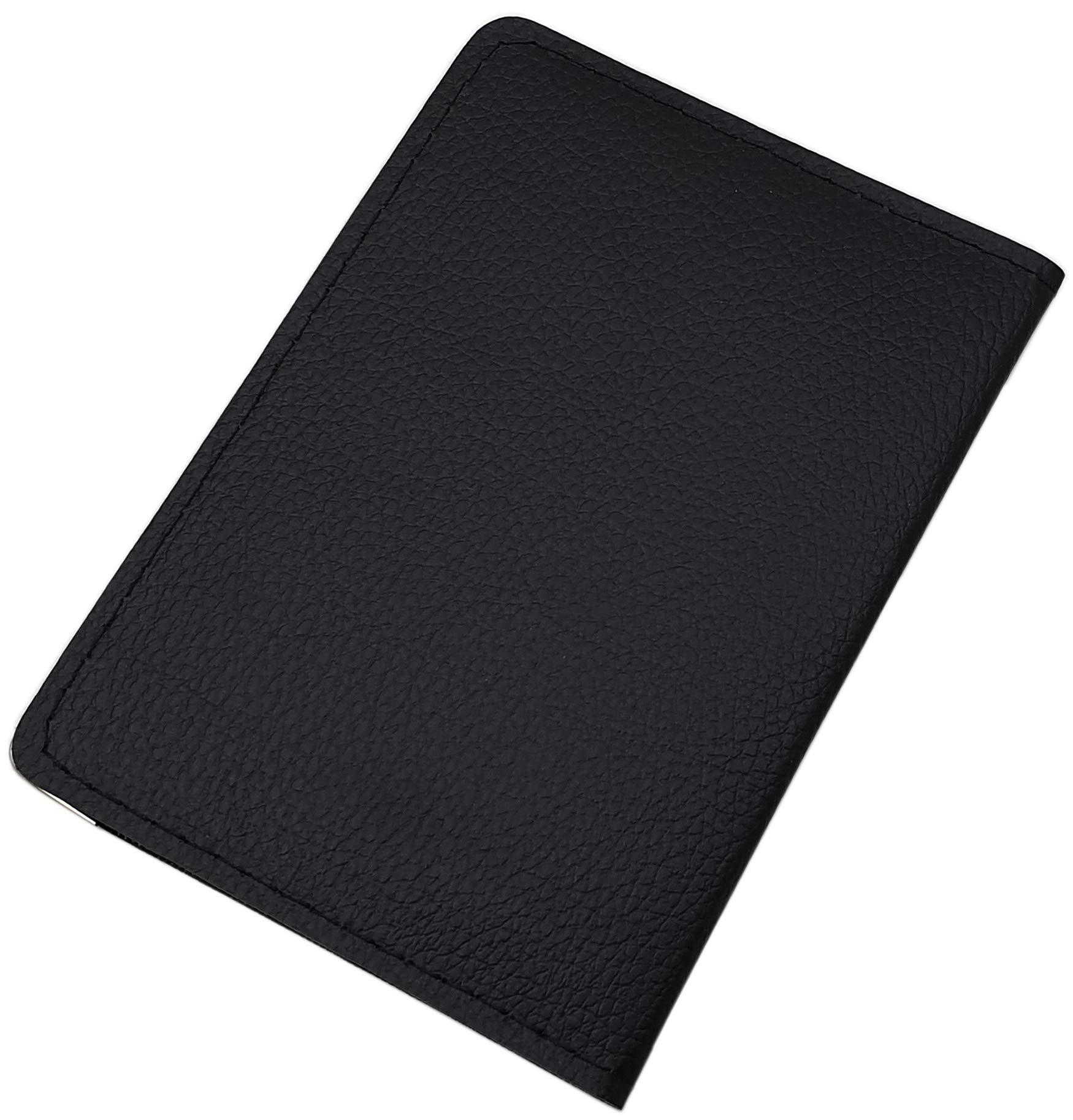myledershop Karten- und Ausweisetuis portadocumenti nero con angoli metallici