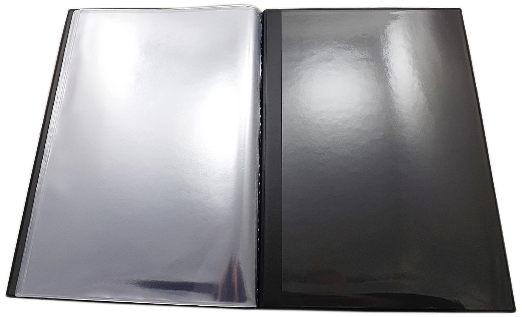 myledershop Ausweismappen Information Mappe DIN A4 12 scomparti nero
