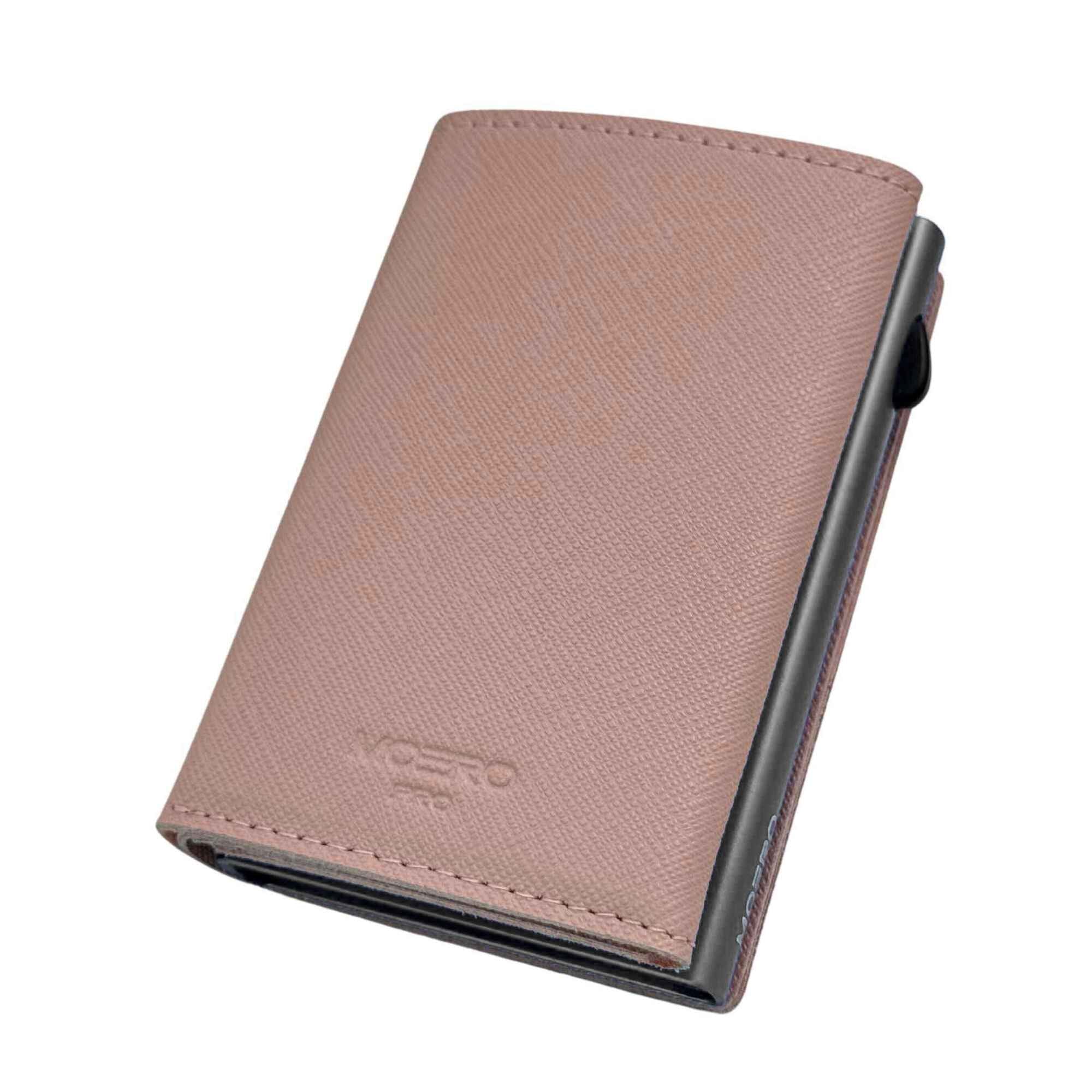 Moero Linea PRO PRO PLUS Zip Saffiano portafoglio rosa RFID