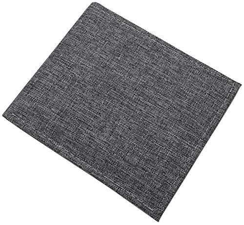 myledershop Herren Geldbörsen portafoglio orizzontale grigio RFID NFC