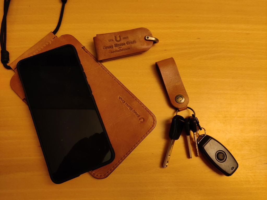 Crazy Horse Craft Phone Cases Classic Lanyard / Necklace custodia Samsung Classic Brown