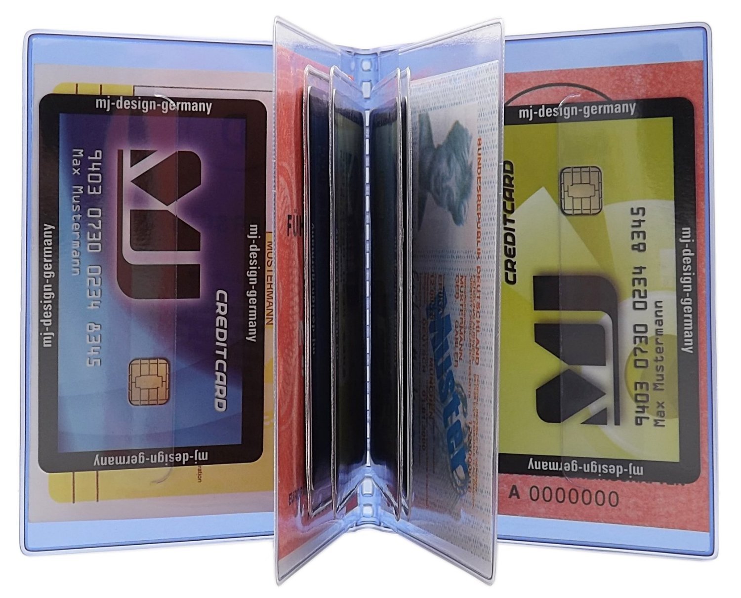 myledershop MJ-Design-Germany porta carte 10 scomparti lilla