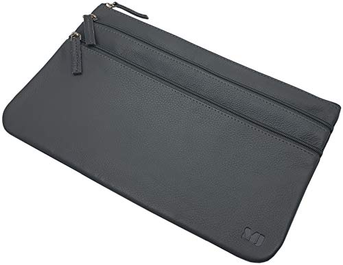 myledershop Banktaschen Grande DDDM portafoglio banca grigio 3 scomparti
