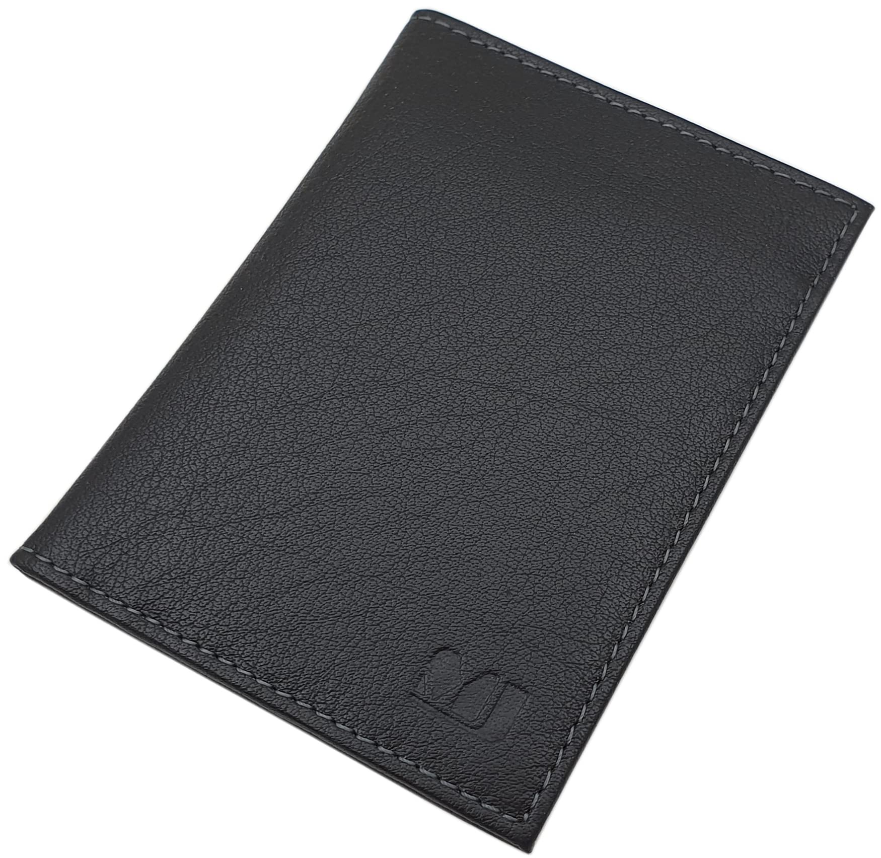 myledershop Karten- und Ausweisetuis portacarte nero RFID pelle di bufalo