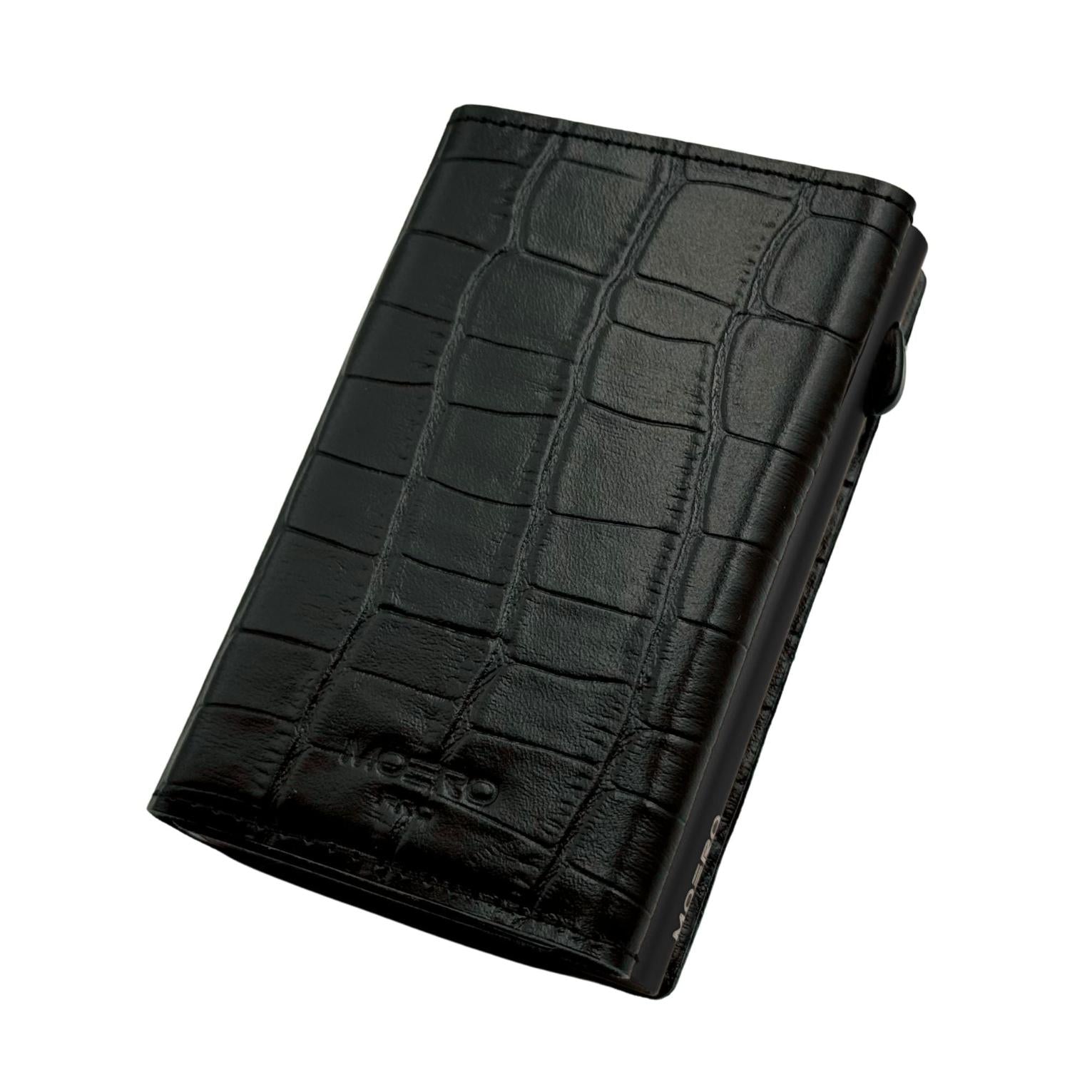 Moero Linea PRO Croco portafoglio nero RFID effetto coccodrillo