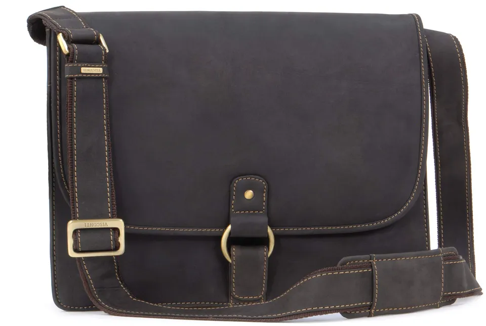 Visconti Hunters Bags 18797 Chiaro borsa messenger pelle PC 13