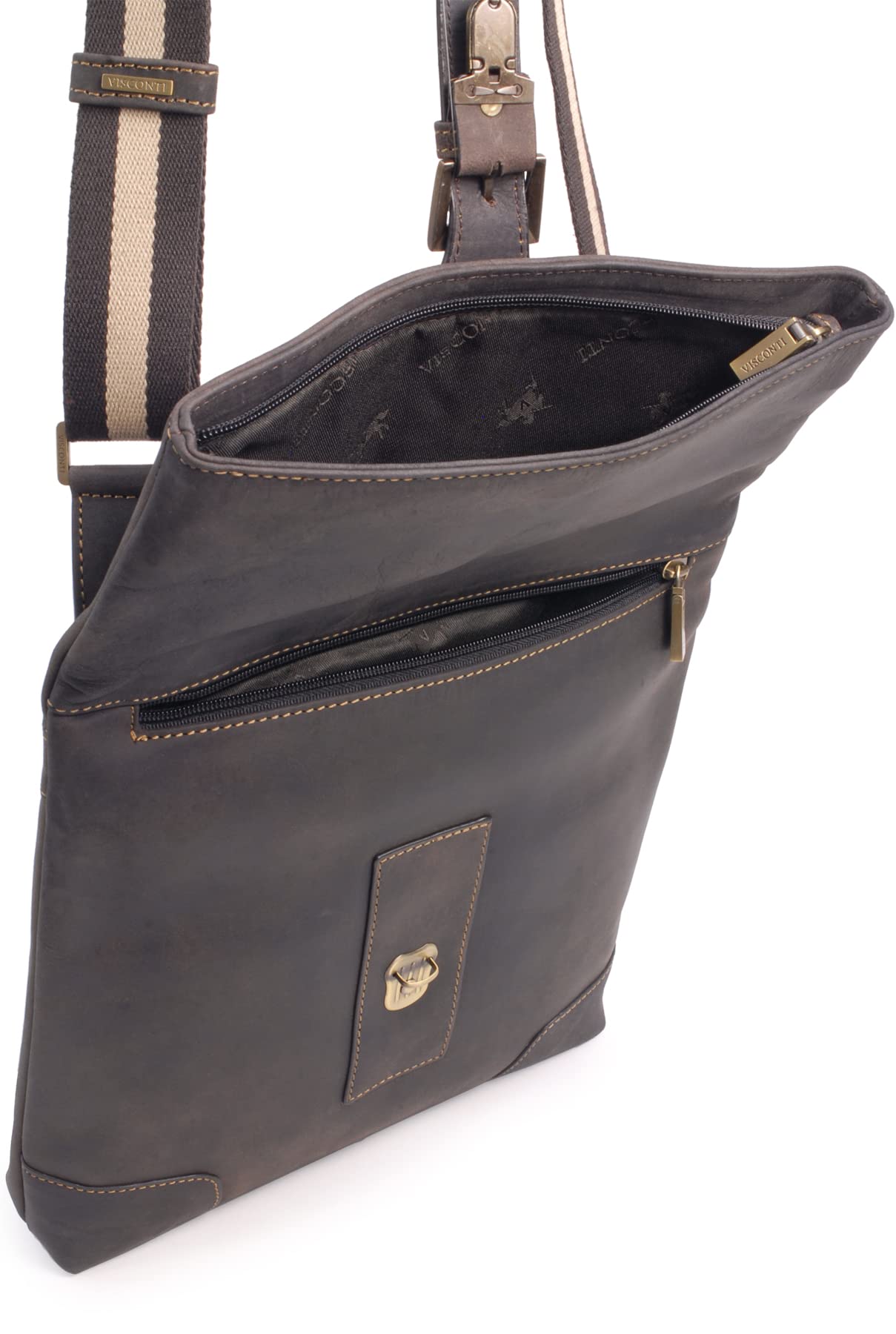 Visconti Hunters Bags 16058 George borsa a tracolla in pelle