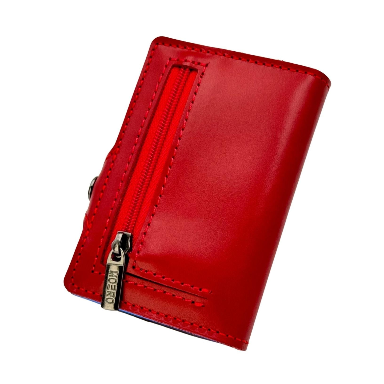 Moero Linea Classic Zip Prestige portafoglio rosso 4.0 RFID