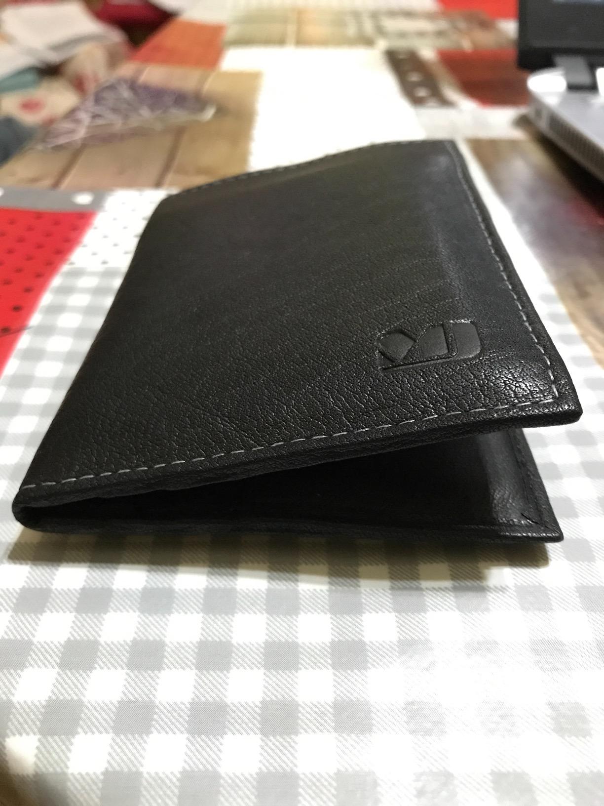 myledershop Karten- und Ausweisetuis portacarte nero RFID pelle di bufalo