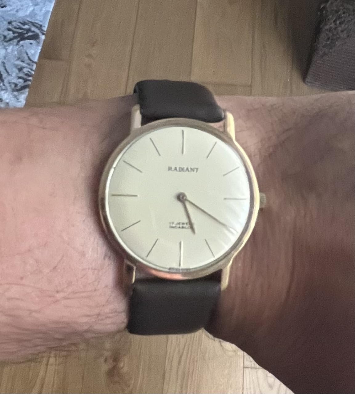 myledershop Uhrenarmbänder cinturino orologio 17 mm marrone pelle di vitello