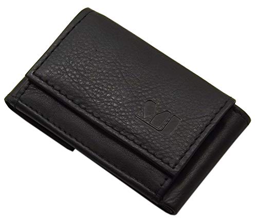 myledershop Herren Geldbörsen MJ-Design-Germany portafoglio nero in pelle di vitello