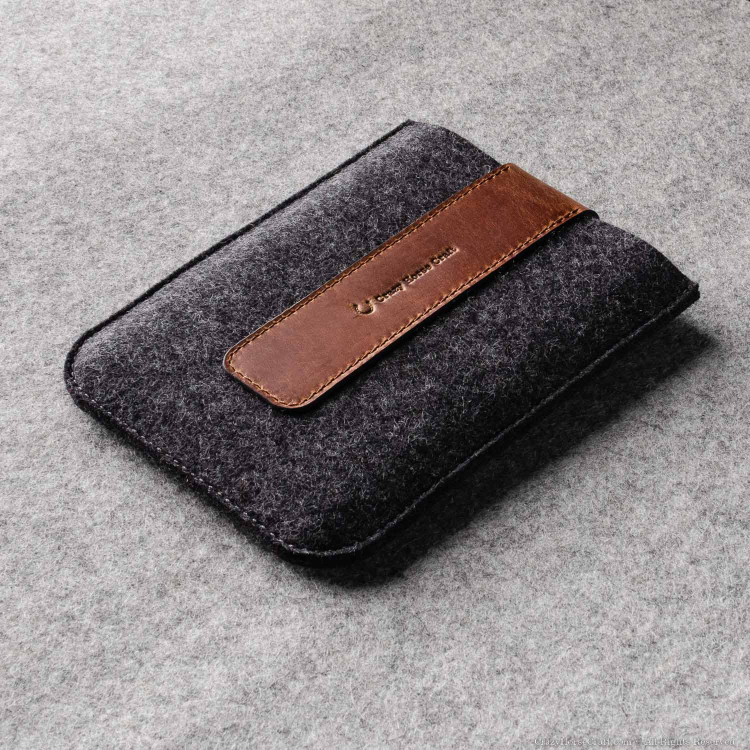 Crazy Horse Craft iPad and Kindle Cases custodia Kindle in feltro e pelle