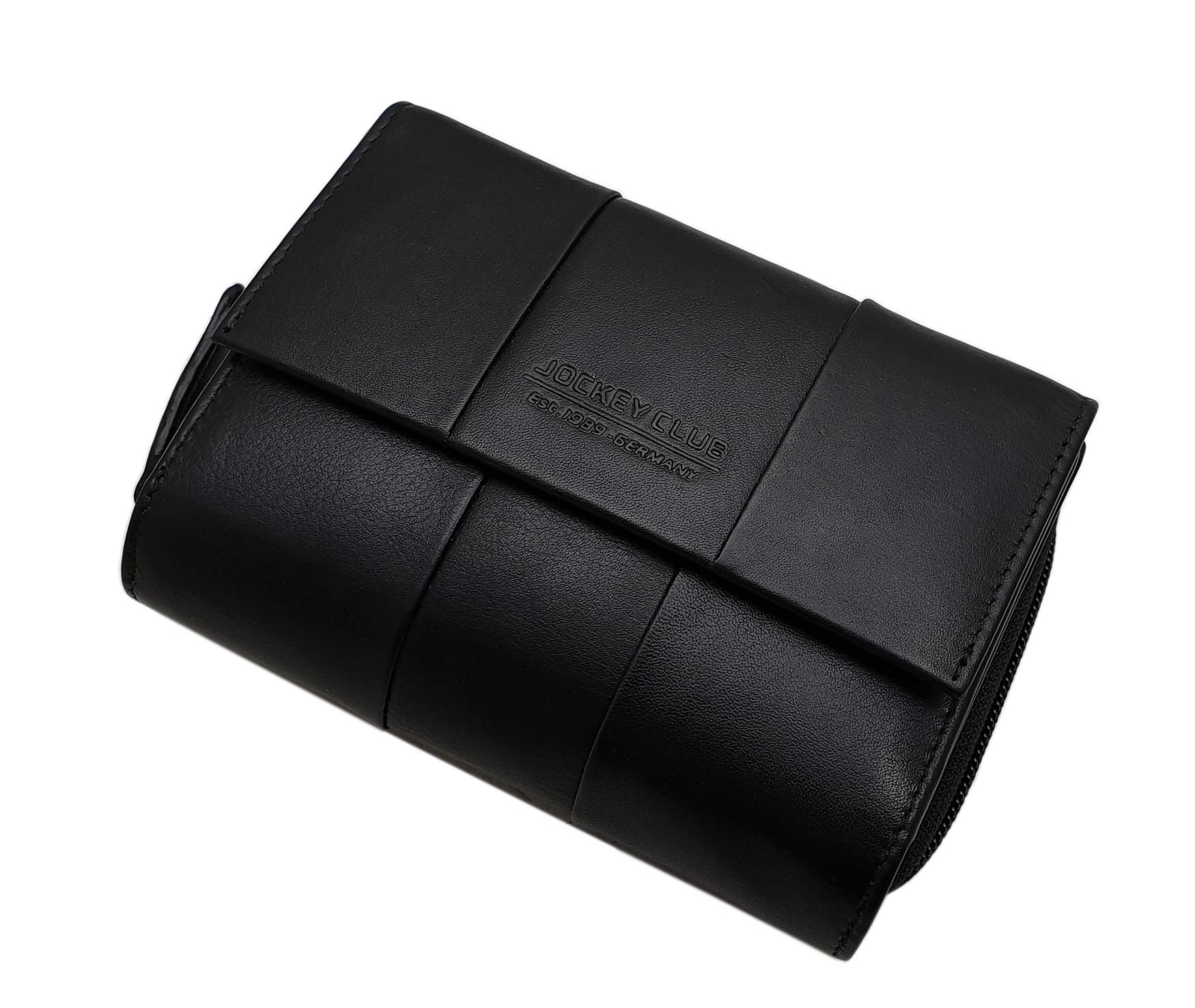 myledershop Damen Geldbörsen portafoglio donna nero RFID