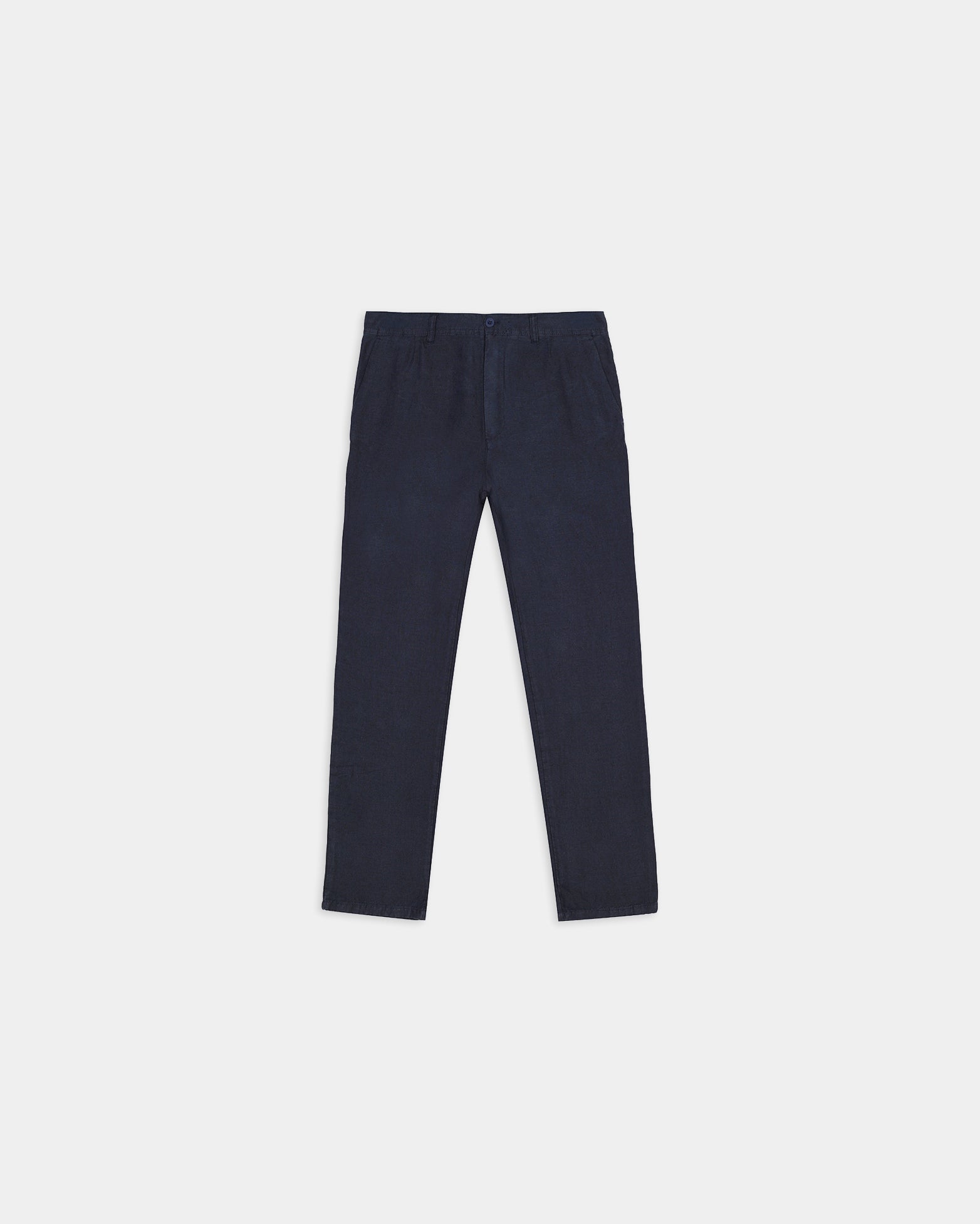 Miguel Bellido Pantalones Pantalón chino con pinzas pantalone in lino blu