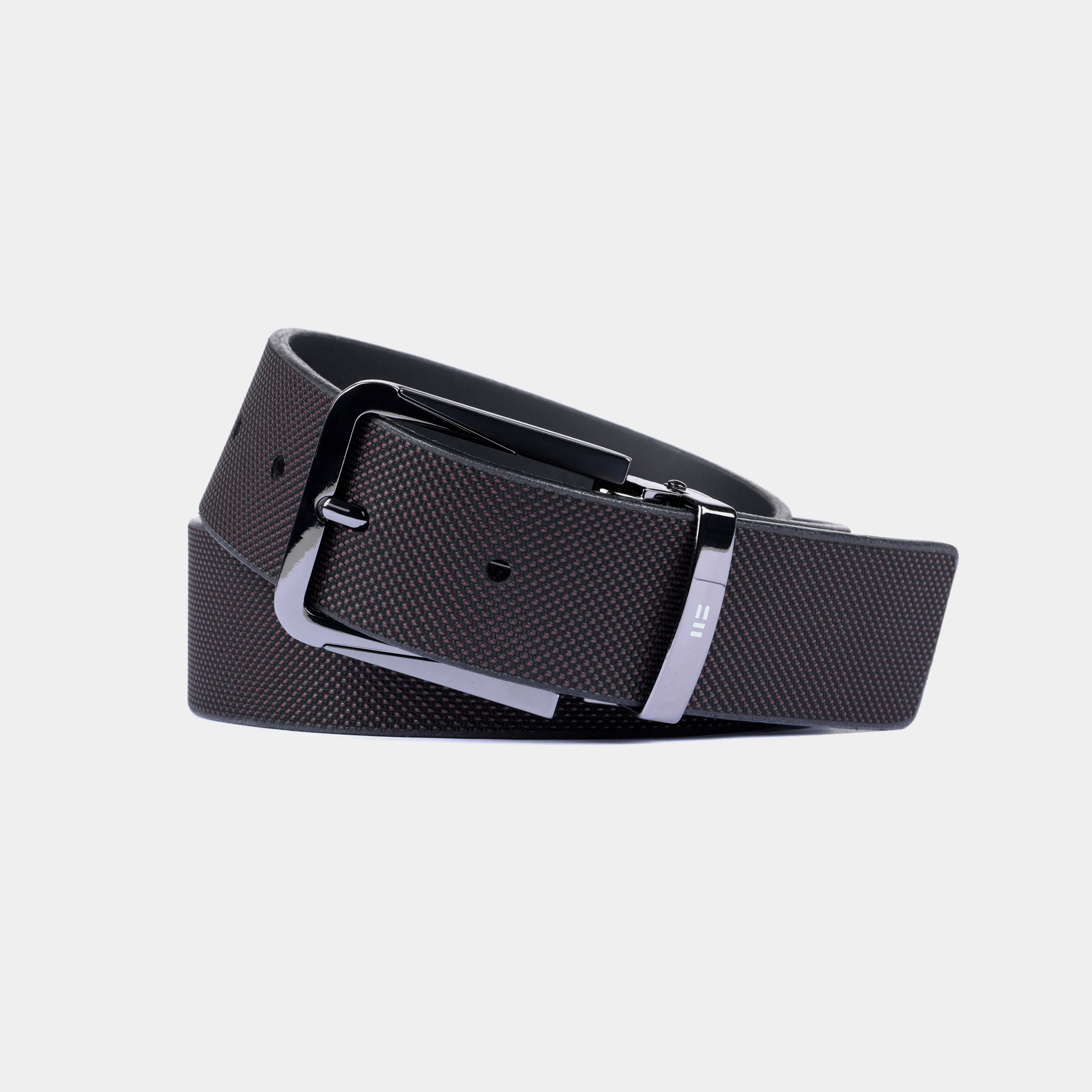 Miguel Bellido Cinturones cintura in pelle bovina incisa navy taglia 85