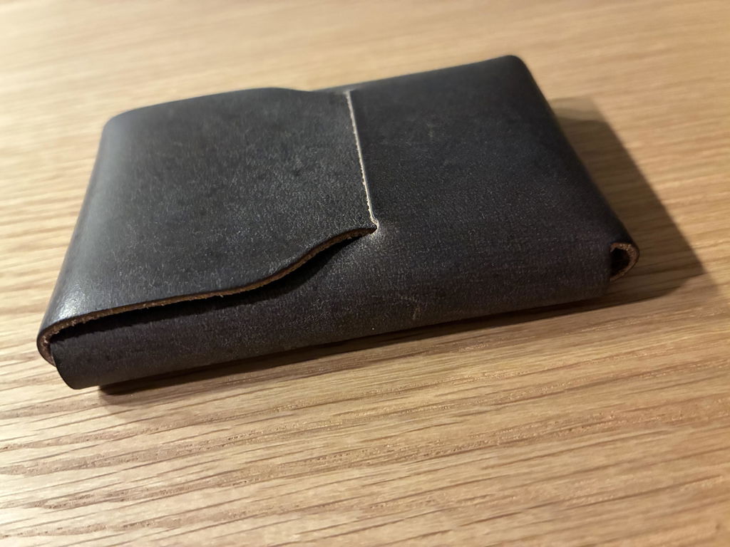 Crazy Horse Craft Wallets & Card Holders Slim Card Holder portacarte marrone classico