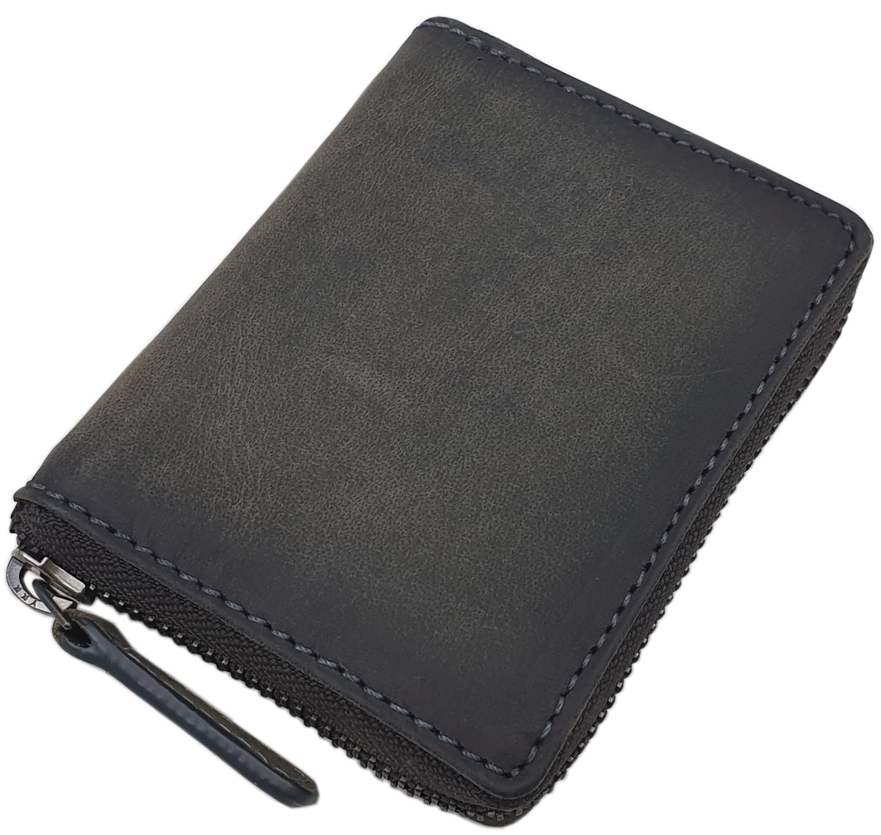 myledershop Herren Geldbörsen portafoglio in pelle di bufalo cognac RFID