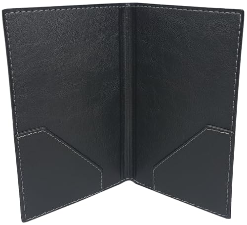 myledershop Banktaschen Cartellina per fatture e ricevute portaconto nera
