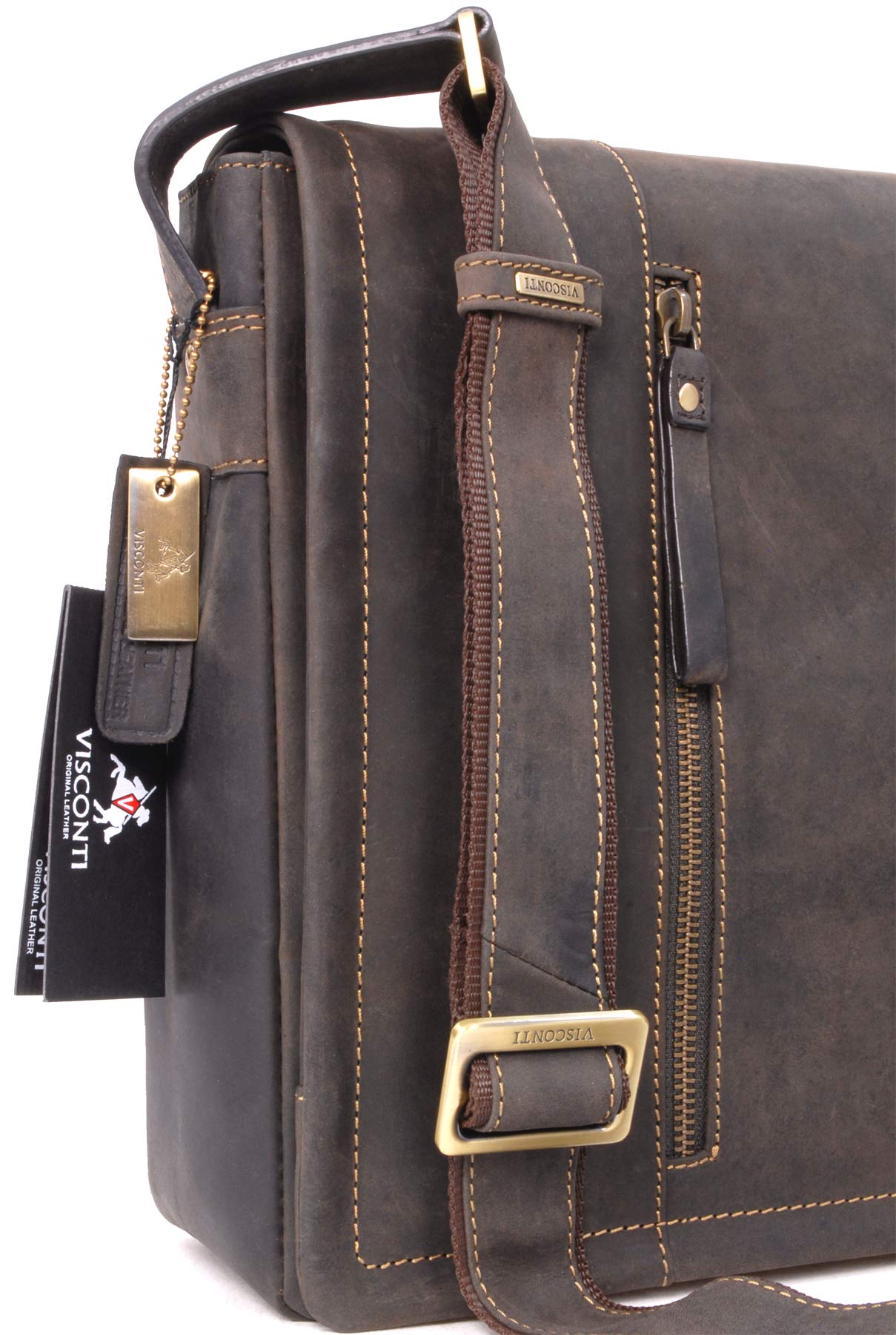 Visconti Hunters Bags 16072 Foster borsa messenger a tracolla in pelle