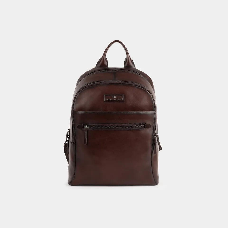 Miguel Bellido Mochilas para hombre Budapest zaino in pelle di vacchetta