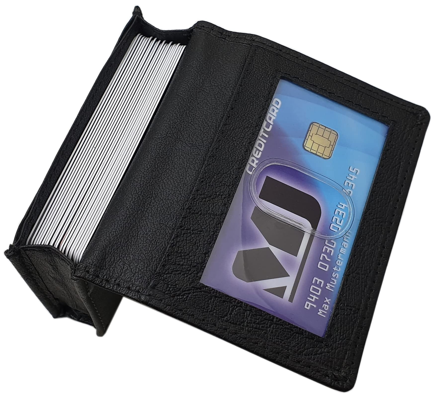 myledershop Kredit- und Visitenkartenetuis porta carte MJ-Design-Germany bufalo nero RFID