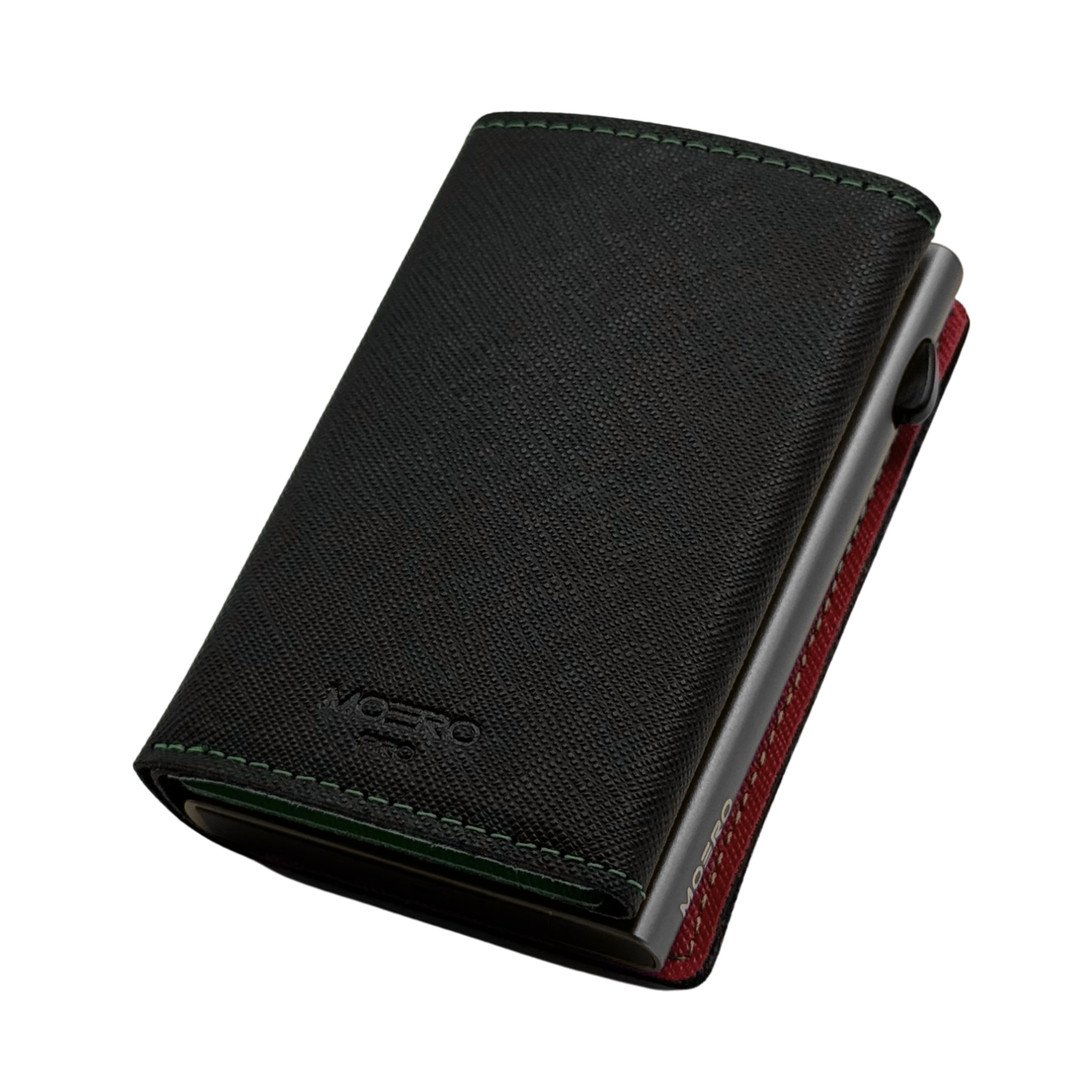 Moero Linea PRO PRO PLUS Zip Saffiano portafoglio nero 4.0 RFID