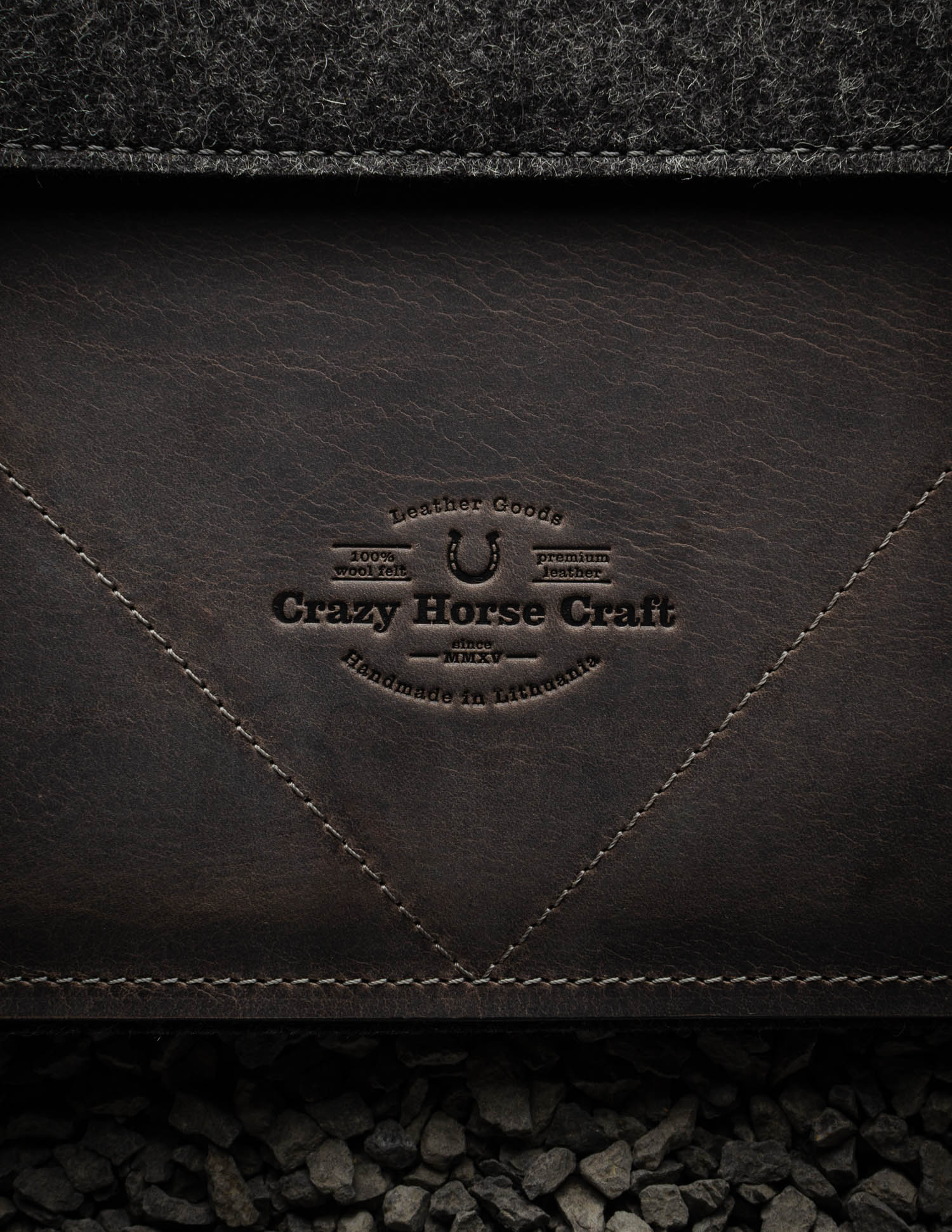 Crazy Horse Craft iPad and Kindle Cases custodia iPad Stone Grey in pelle