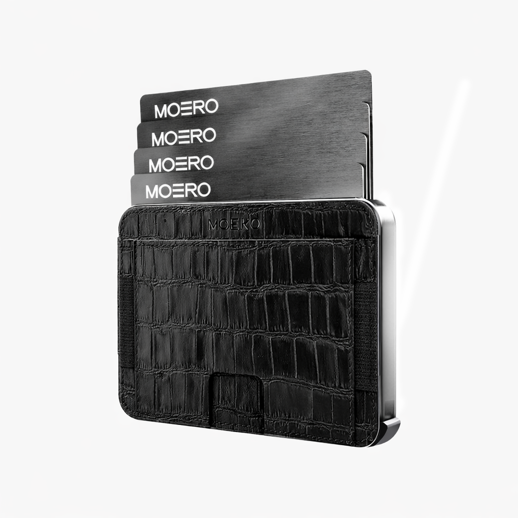 Moero Linea M2 M2 Pro portafoglio Black MagSafe RFID