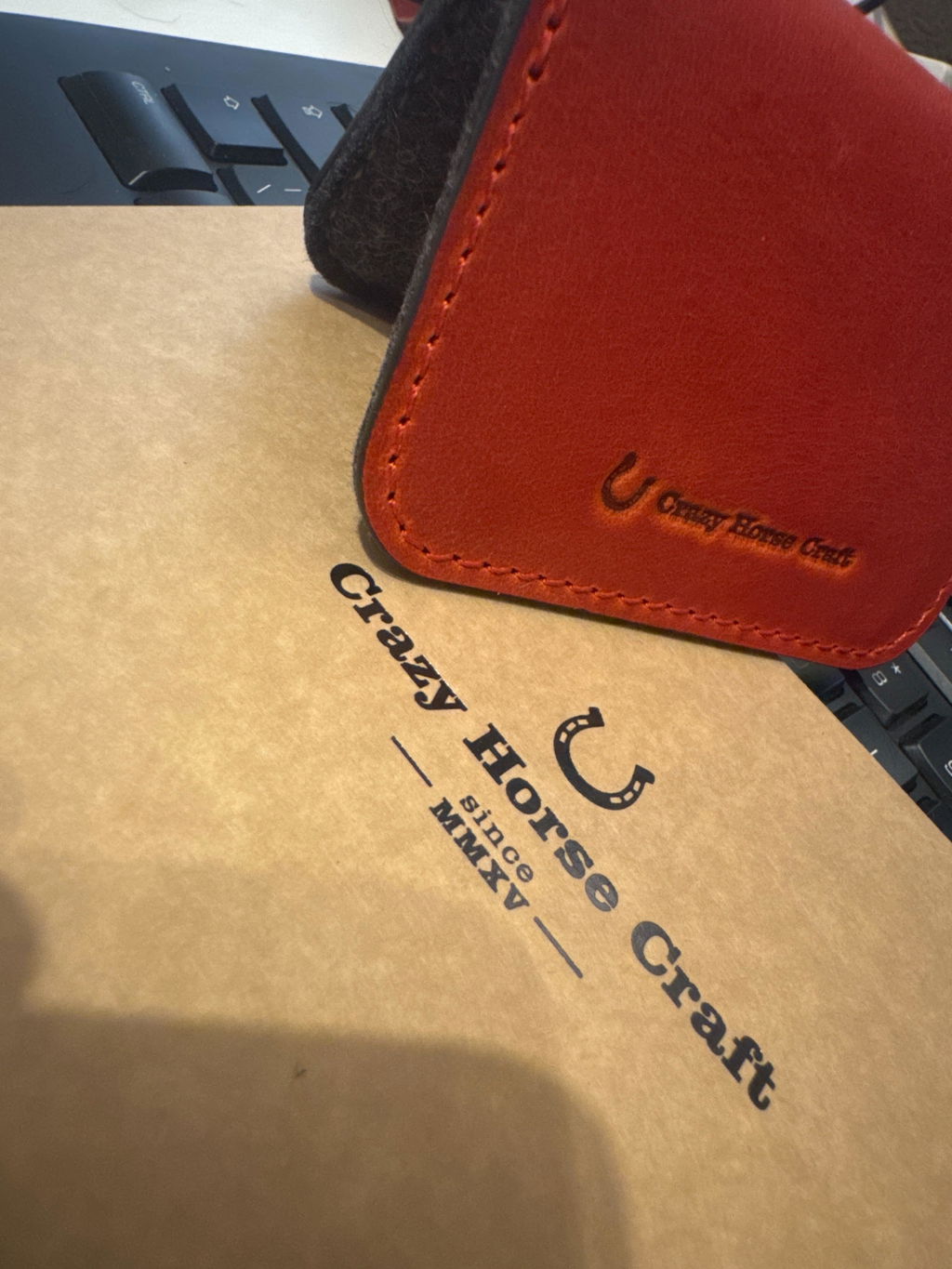 Crazy Horse Craft Wallets & Card Holders Portacarte Fragola Red