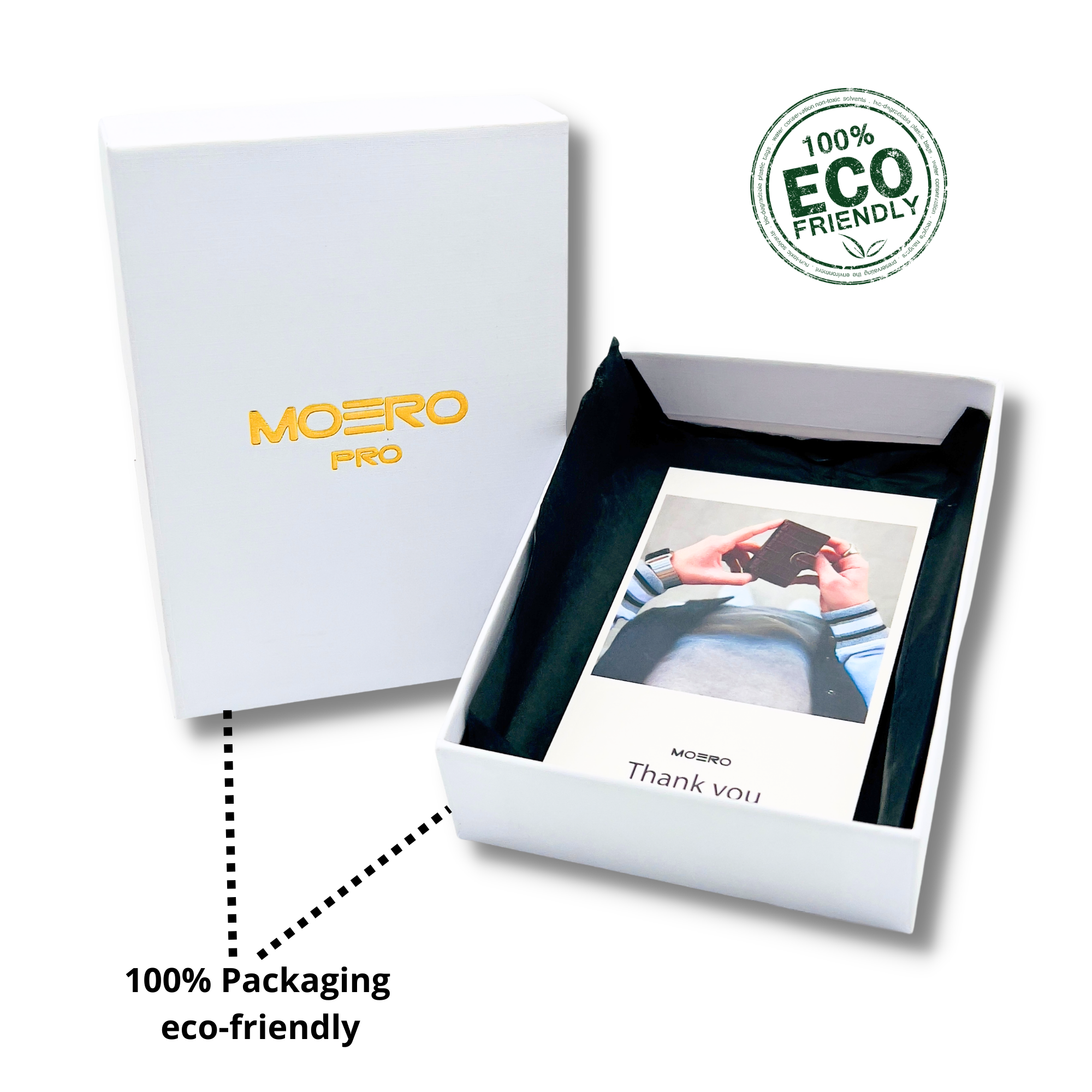 Moero Linea PRO PRO PLUS Zip Saffiano portafoglio verde foresta RFID