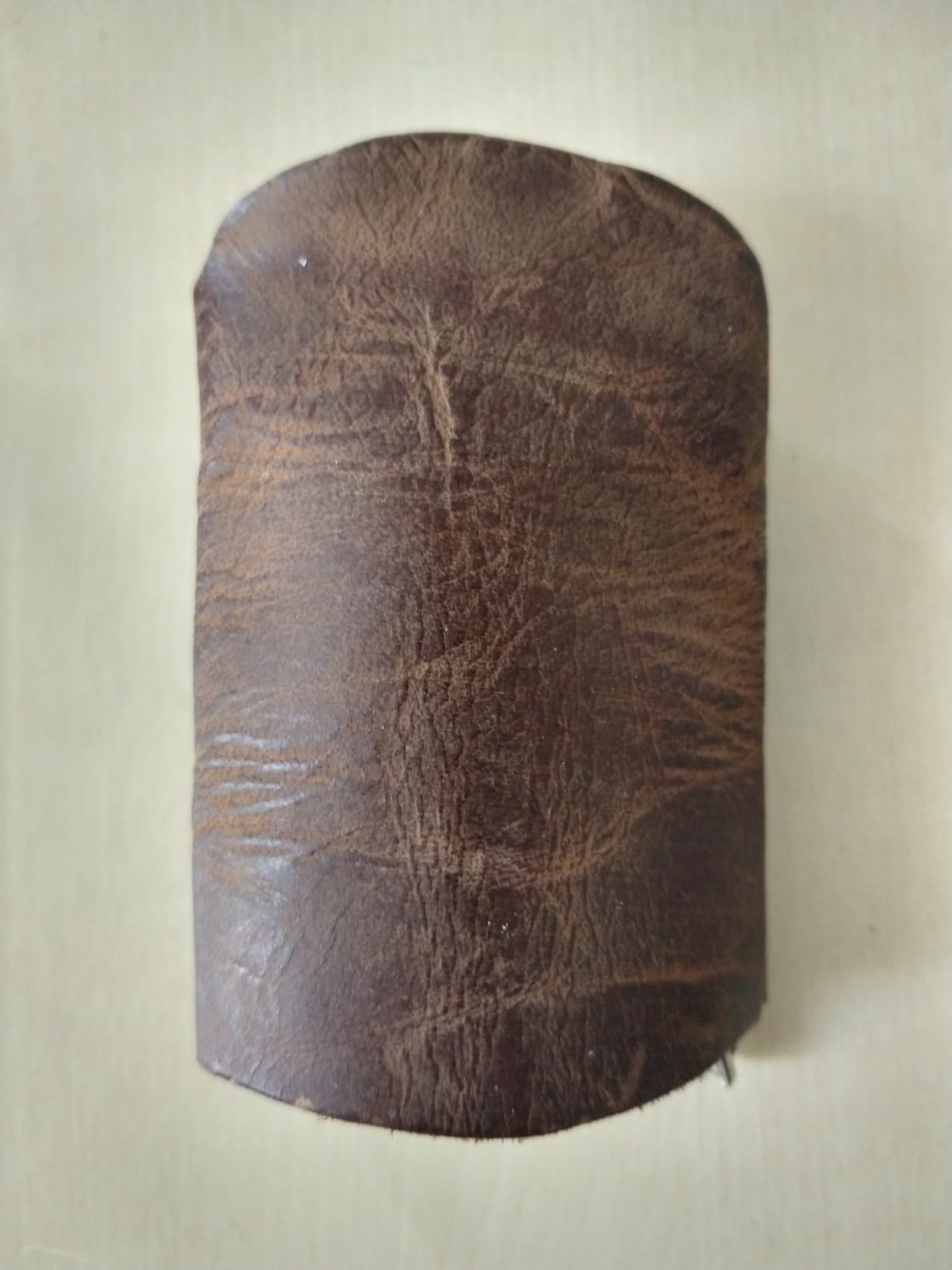 myledershop Schlüsseltaschen Sacchetto chiave in pelle di bufalo Cognac portachiavi con tasca