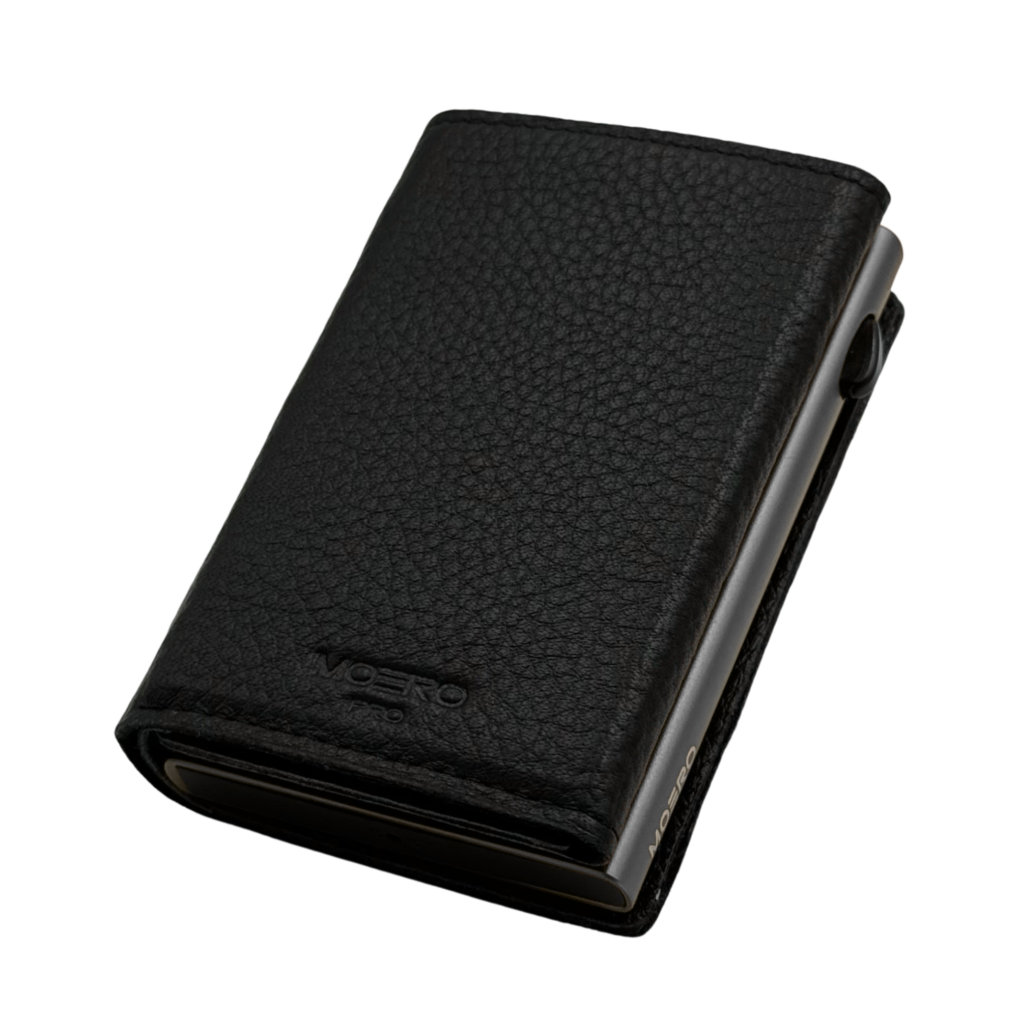 Moero Linea PRO PRO PLUS Zip portafoglio Nero pelle RFID